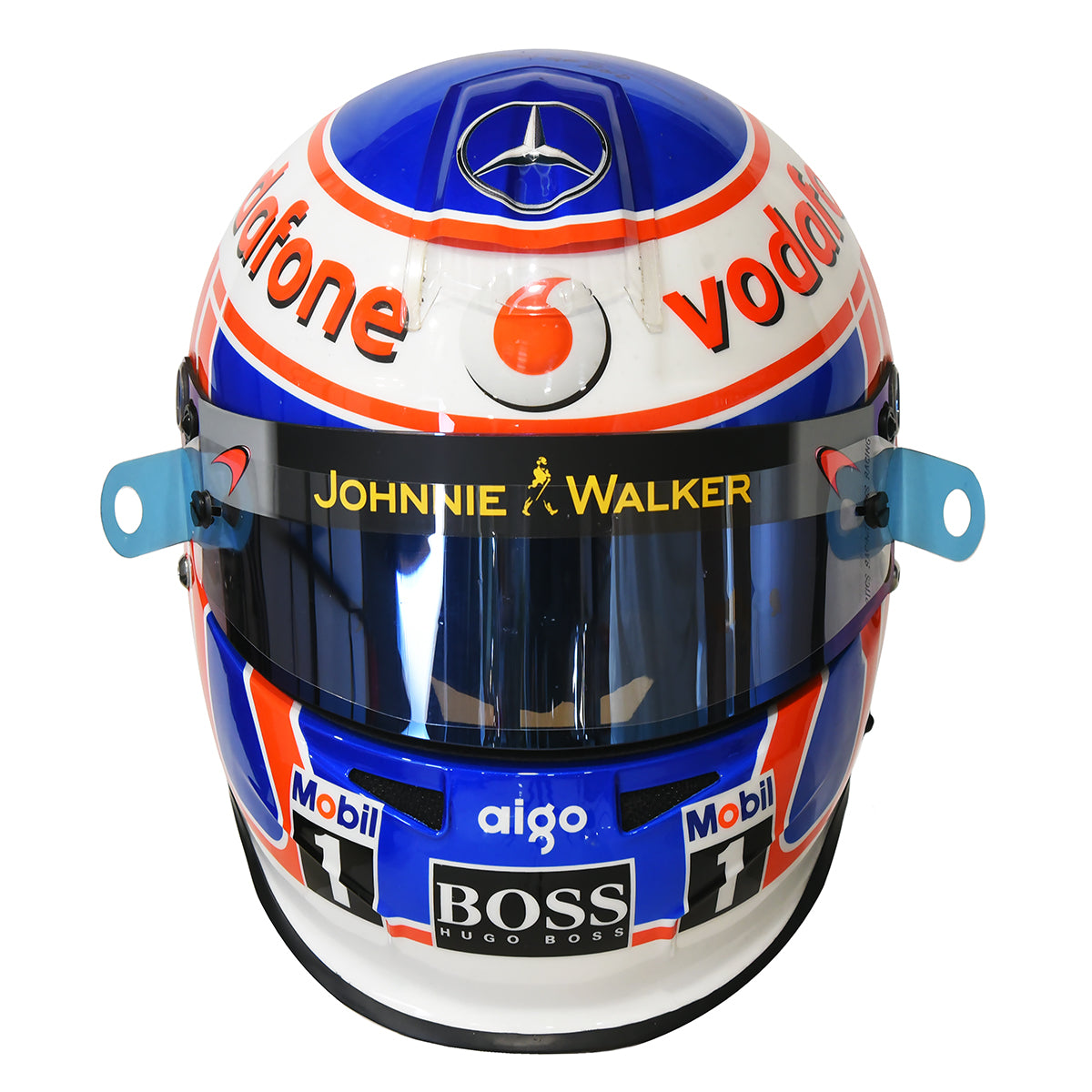 2010 Jenson Button Signed Race Used Bell HP-3 McLaren F1 Helmet