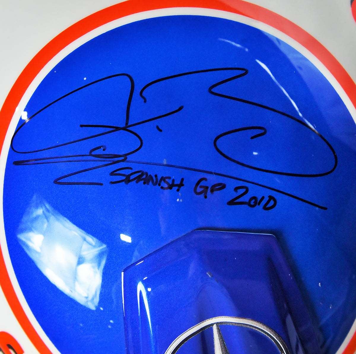2010 Jenson Button Signed Race Used Bell HP-3 McLaren F1 Helmet