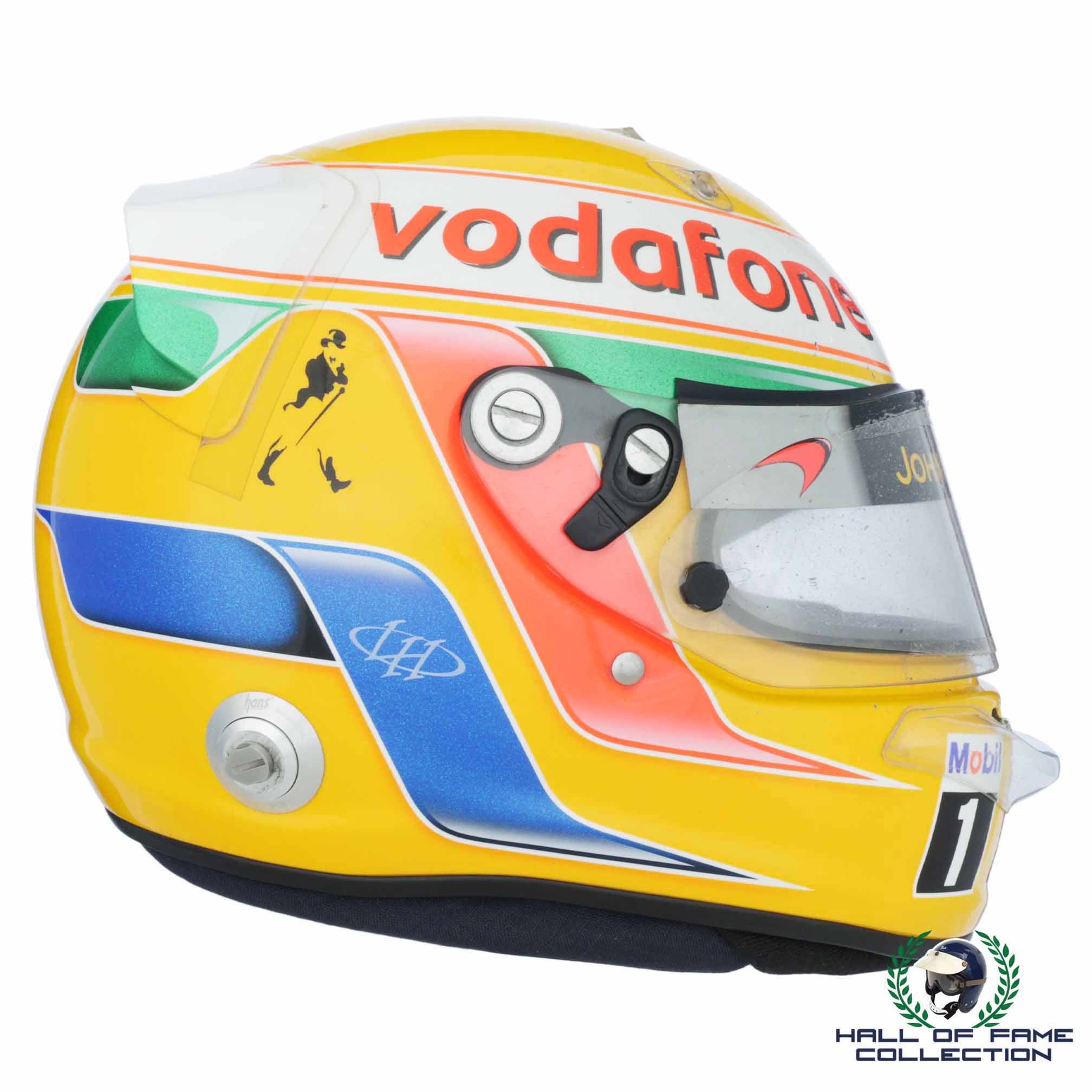 2010 Lewis Hamilton Chinese & Malaysian GP Race Used McLaren Mercedes F1 Helmet