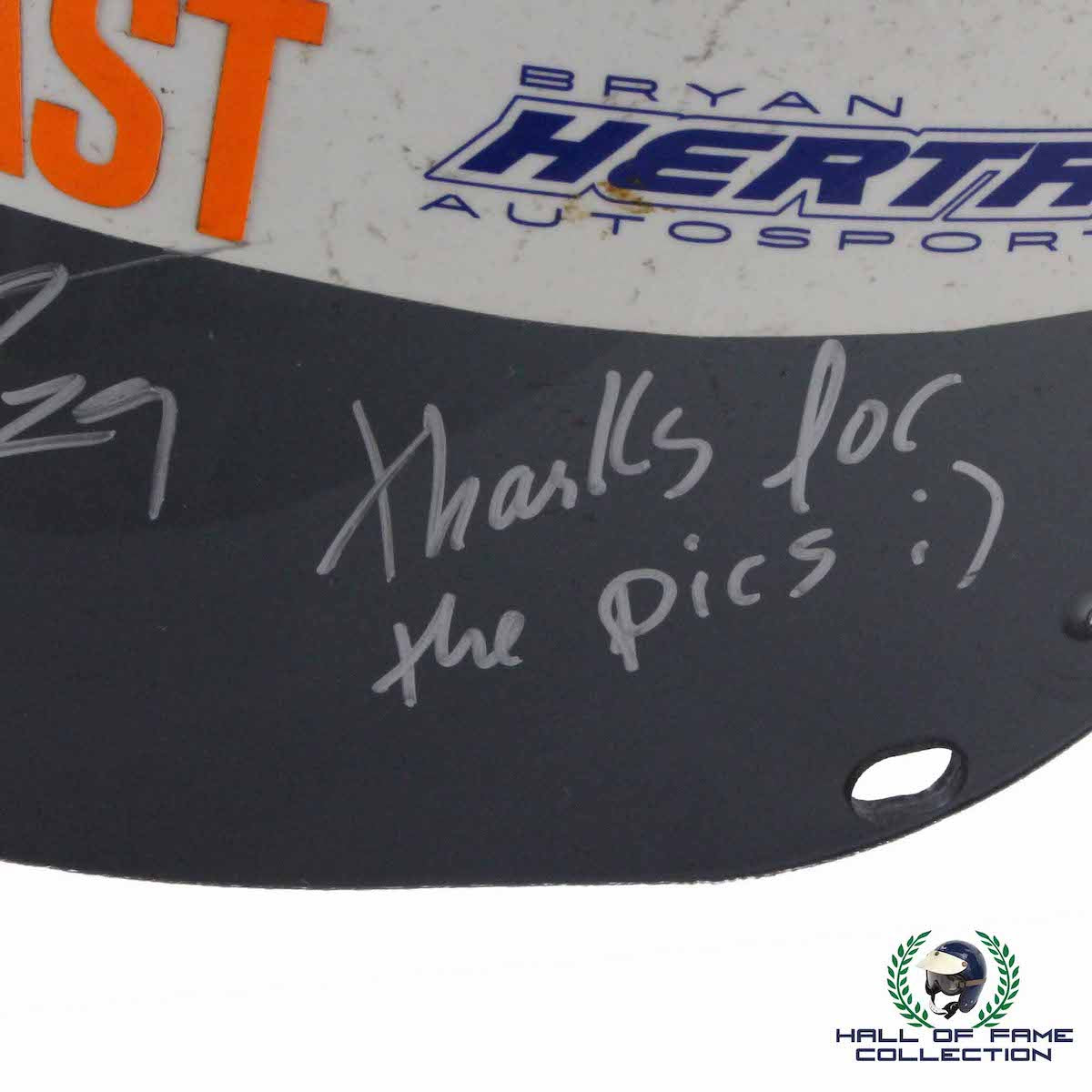 2010 Sebastian Saavedra Signed Indy 500 Conquest Racing IndyCar Visor