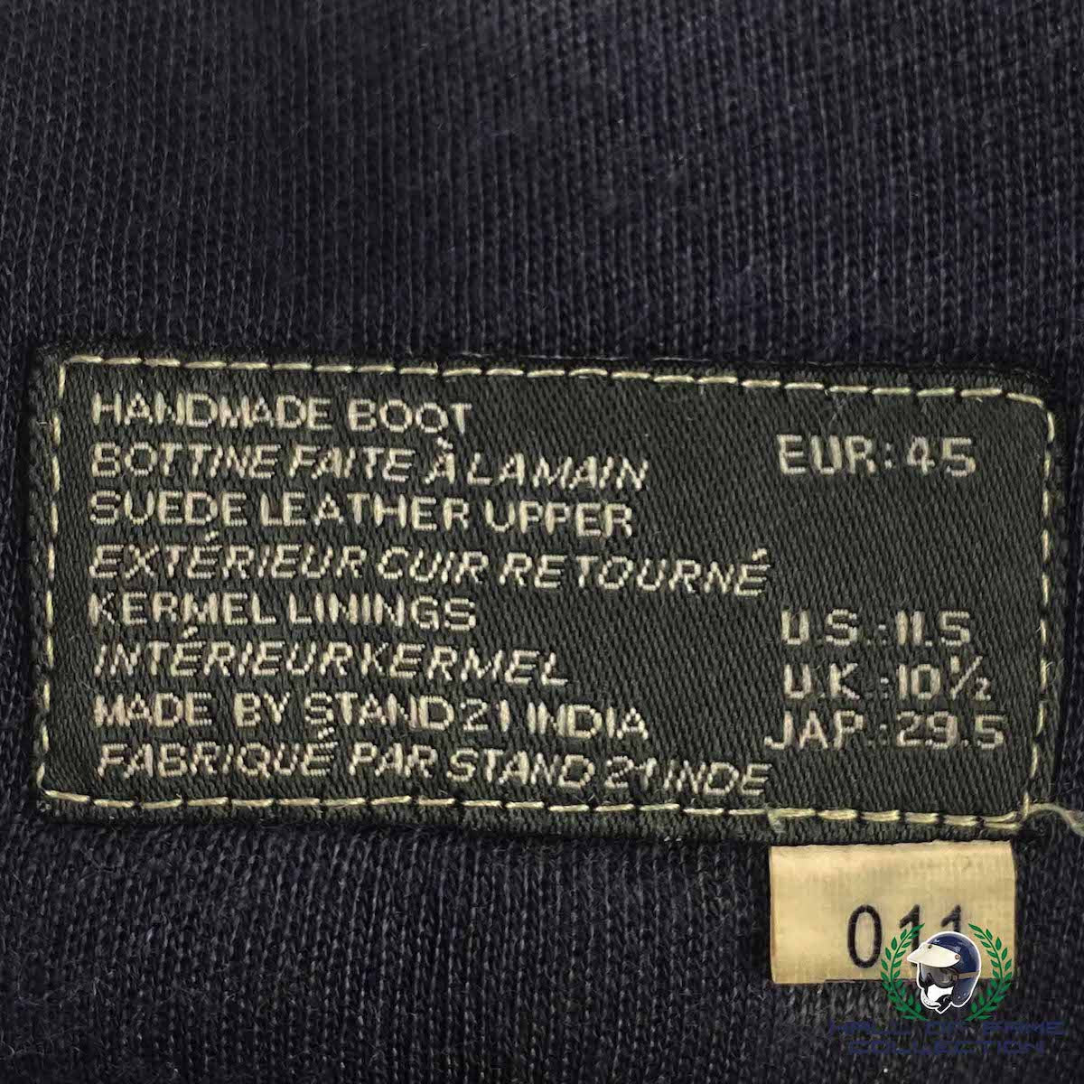 2011 Arie Luyendyk Signed Race Used Spa 24hr Race Stand 21 Sportscar Racing Boots