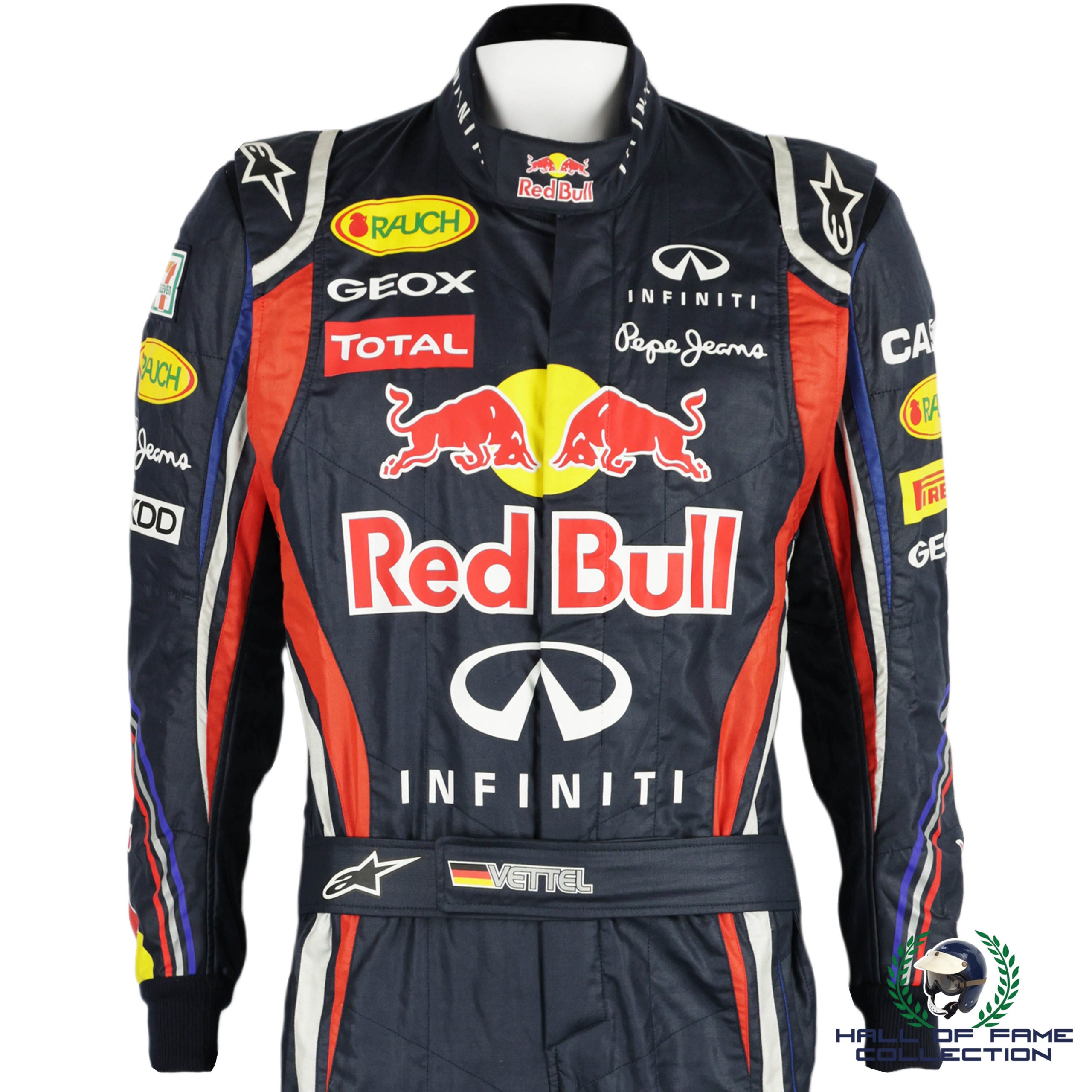 2011 Sebastian Vettel Singapore/Japan Worn "2nd World Championship" Red Bull F1 suit
