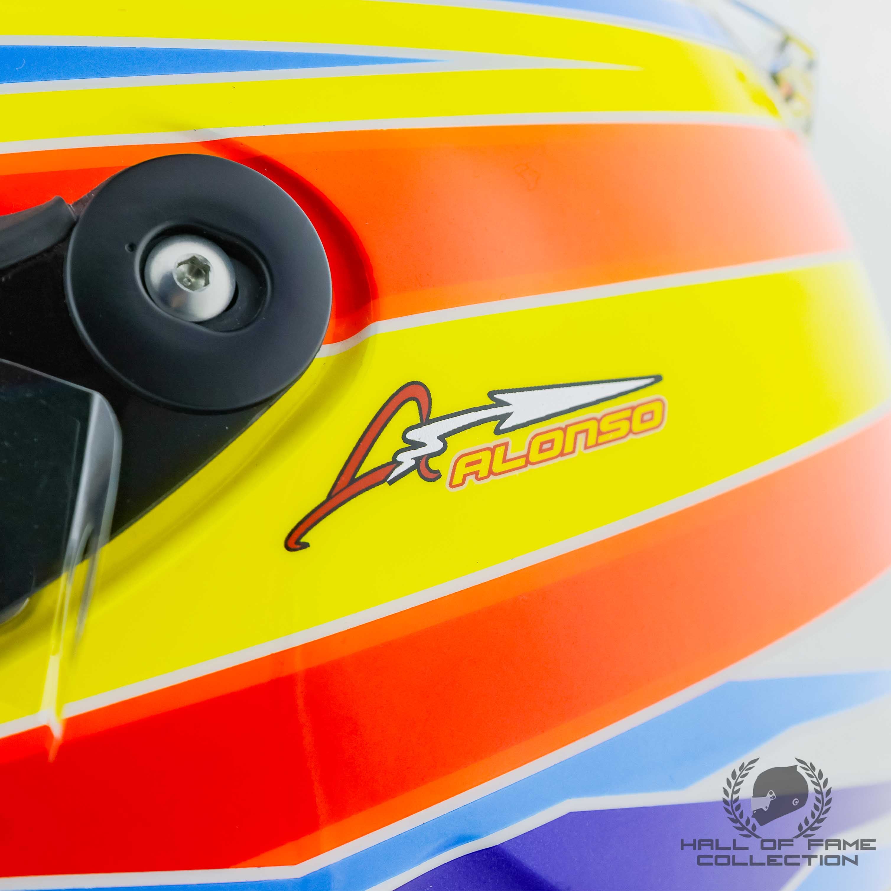2011 Fernando Alonso Signed Australian GP Used Ferrari F1 Helmet