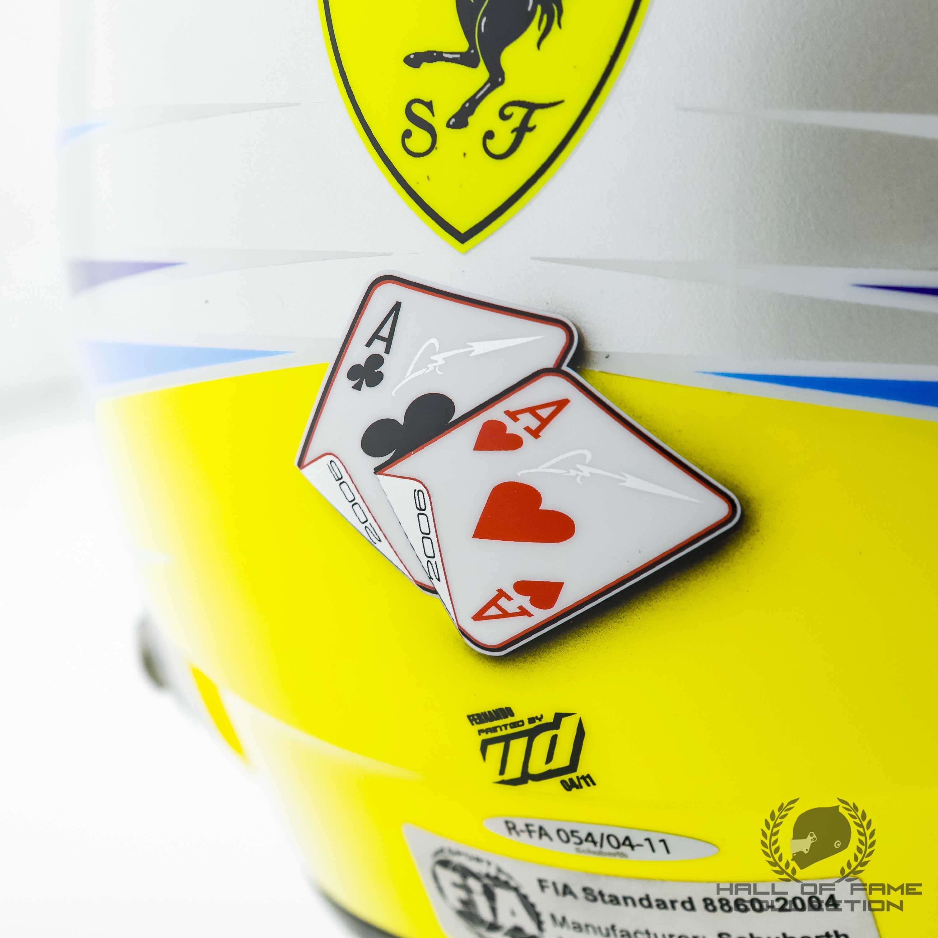 2011 Fernando Alonso Signed Australian GP Used Ferrari F1 Helmet