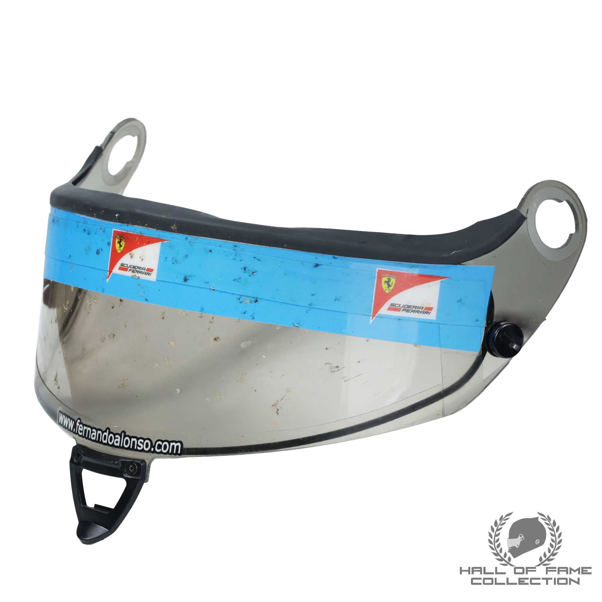 2011 Fernando Alonso Signed Race Used Scuderia Ferrari F1 Visor