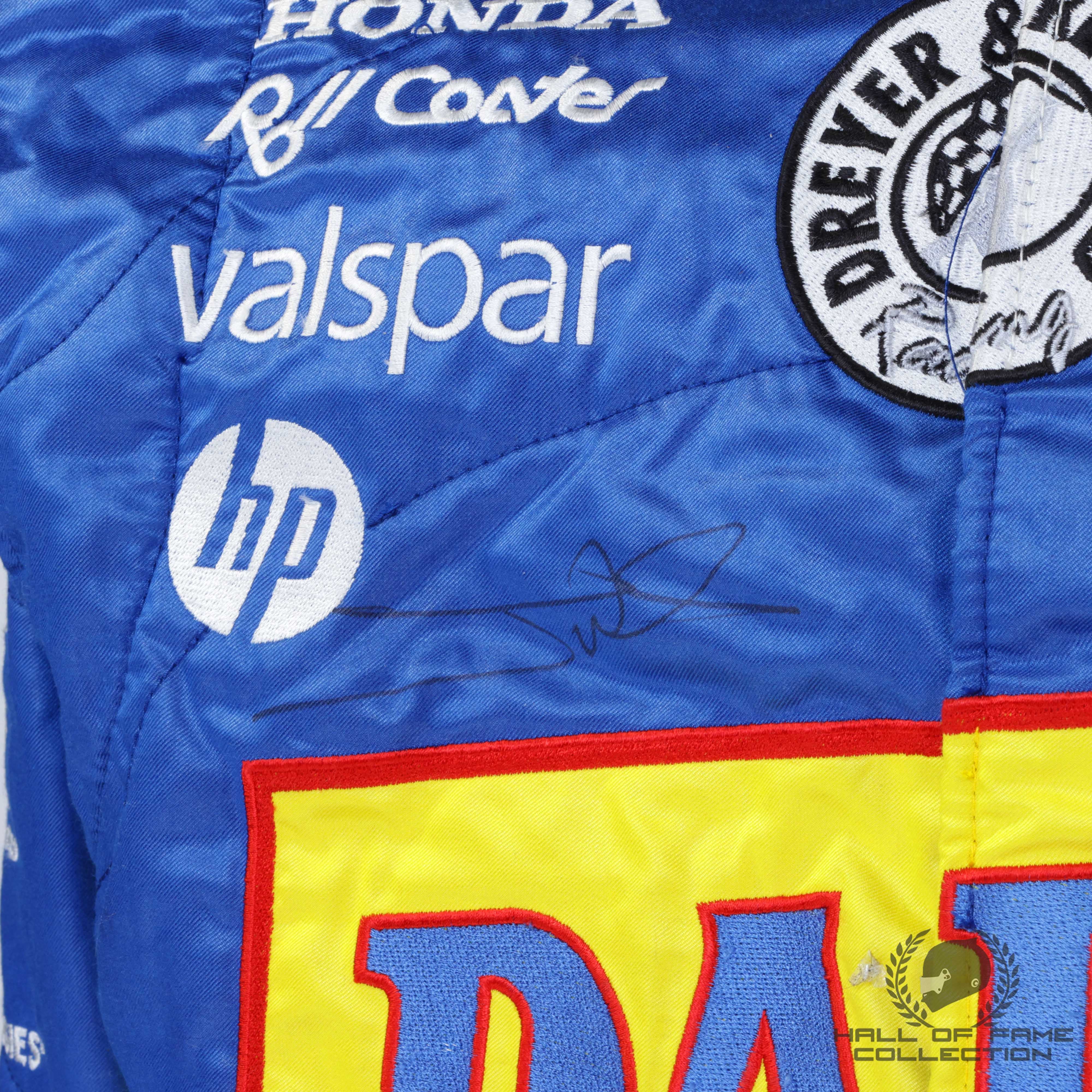 2011 Justin Wilson Signed Iowa Corn 250 Used Dreyer & Reinbold Racing Indycar Suit