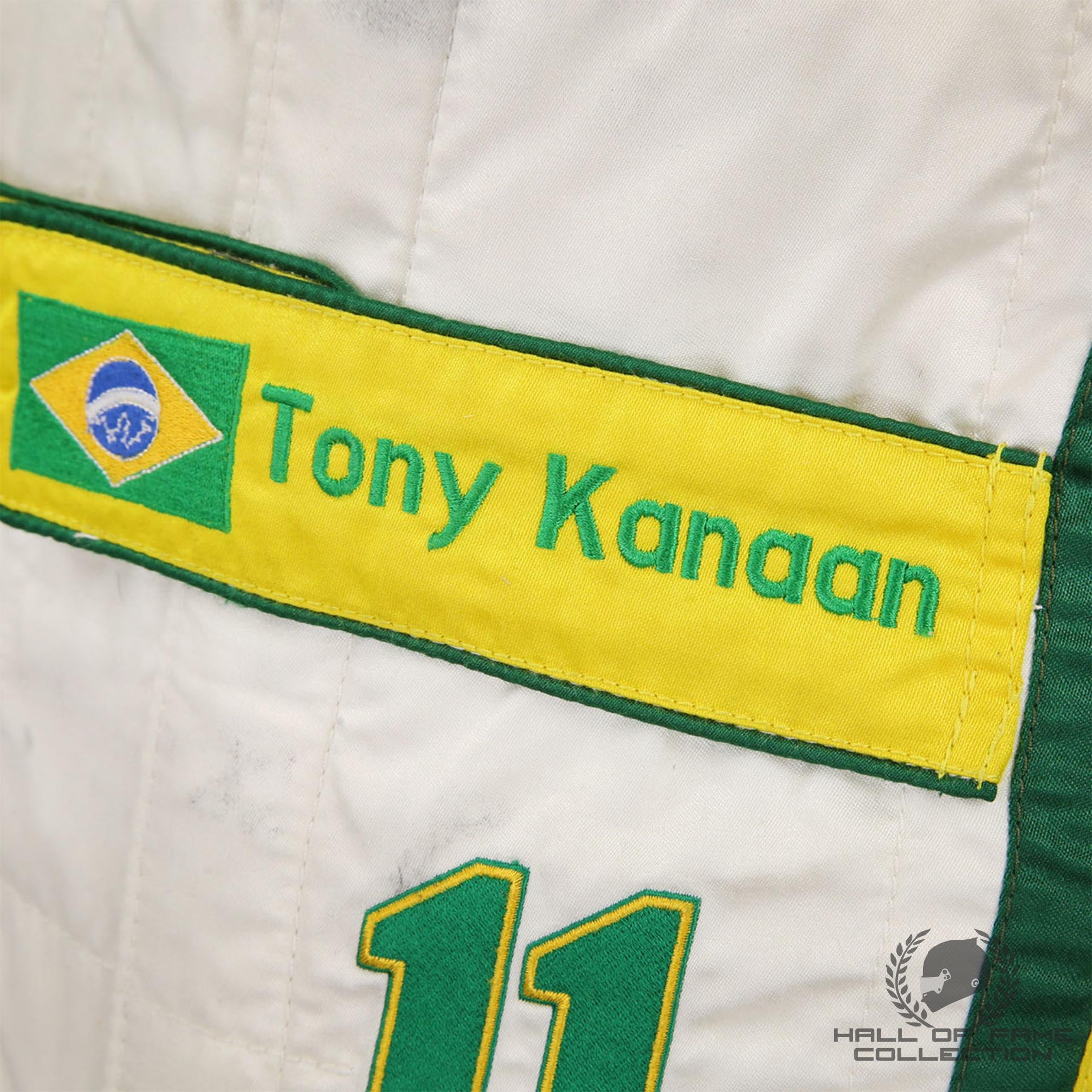 2012 Tony Kanaan Signed Race Used KV Racing Technology IndyCar Suit