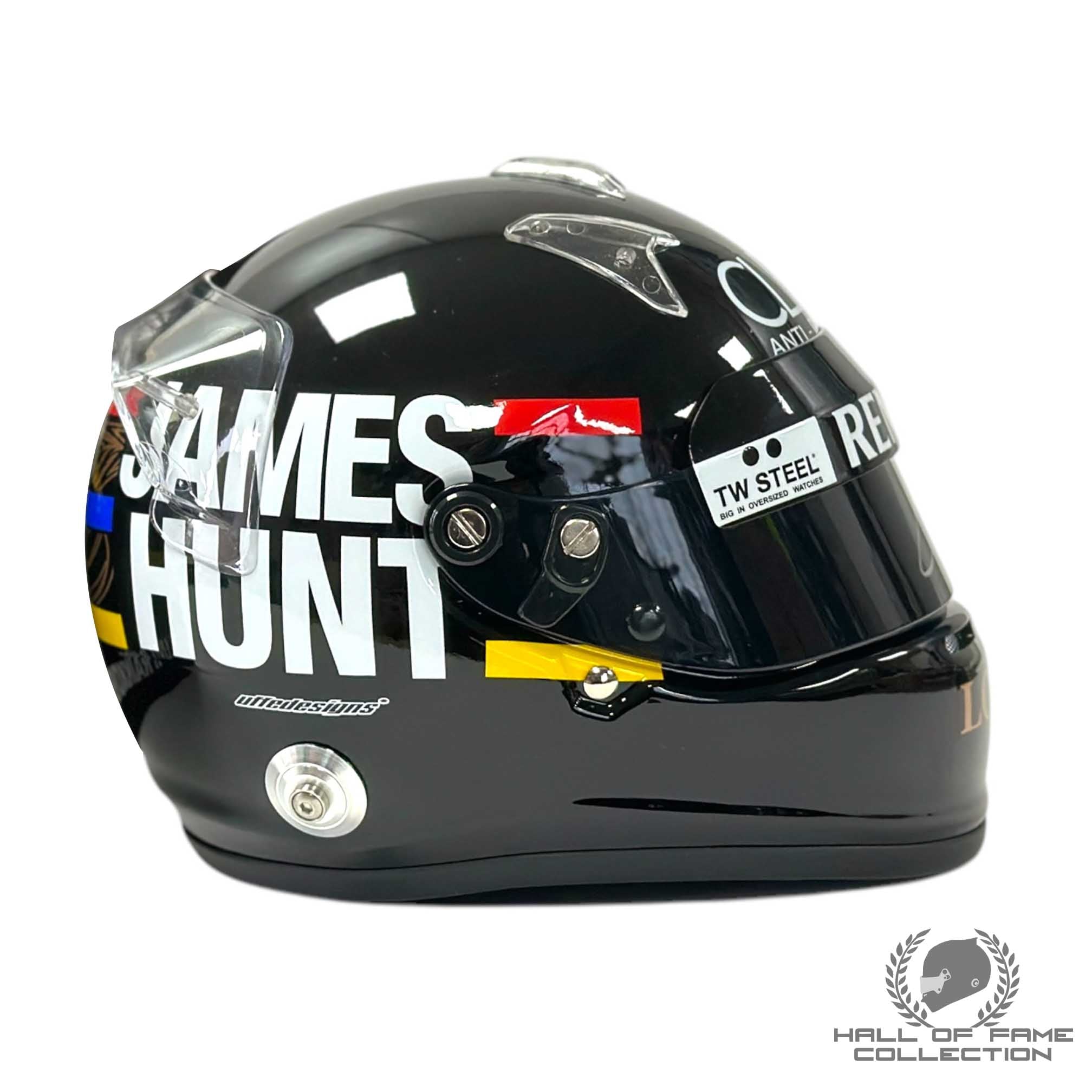 2012 Kimi Raikkonen Signed James Hunt Tribute Monaco GP Lotus 1:2 Scale F1 Helmet