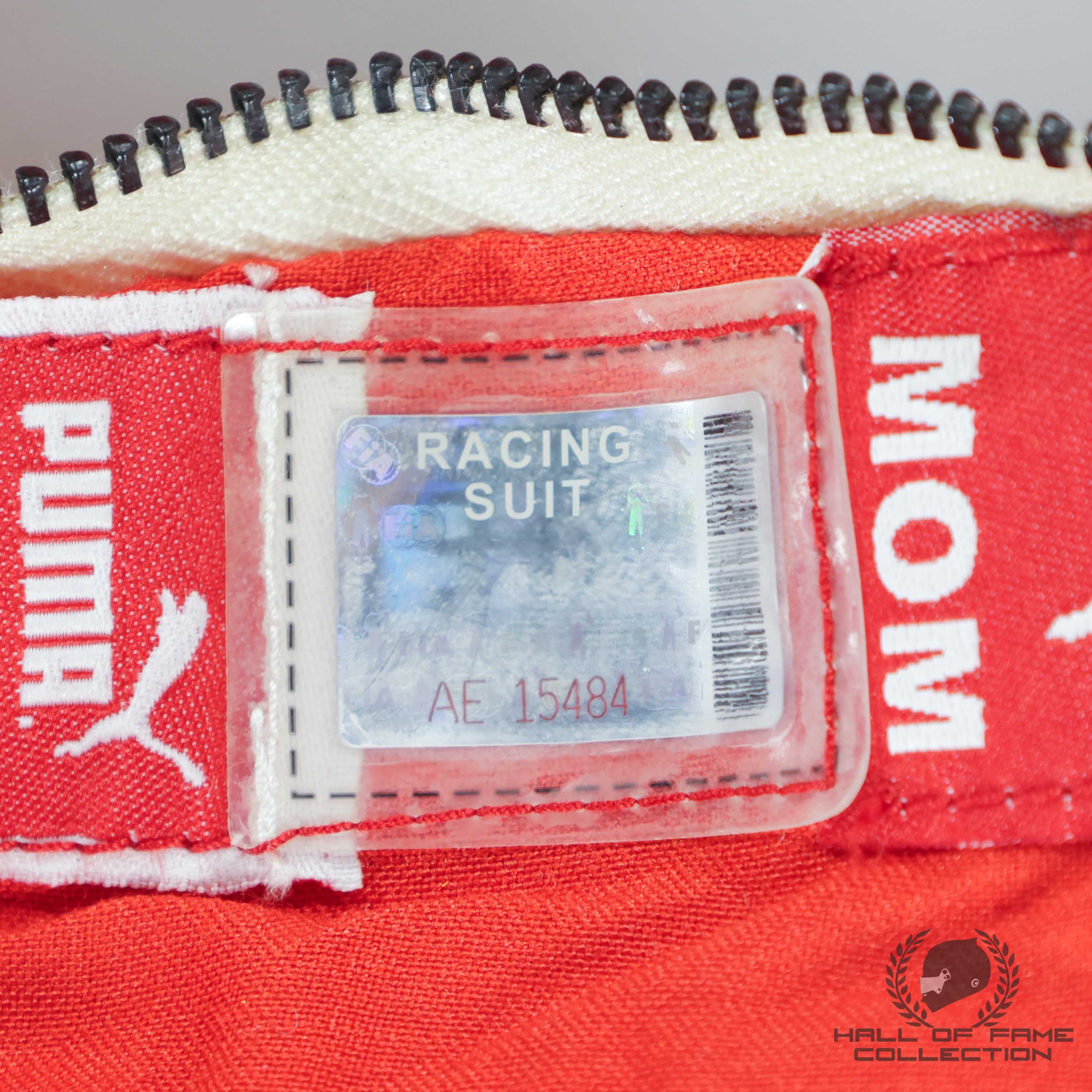 2013 Fernando Alonso Signed Race Used Scuderia Ferrari F1 Suit