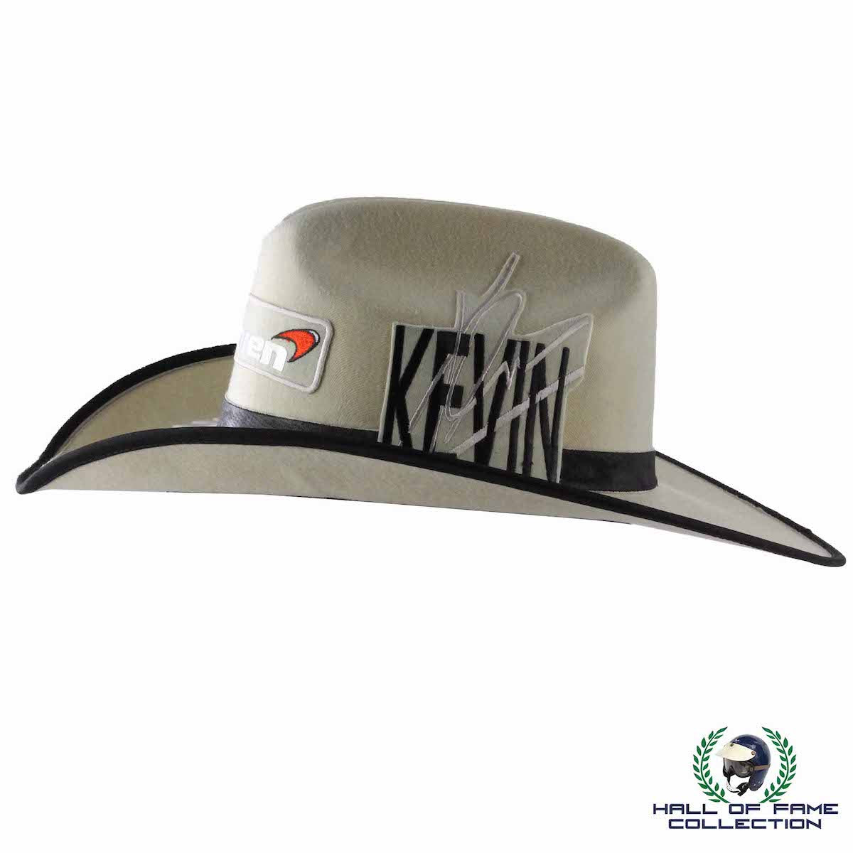 2014 Jenson Button Original Worn USGP Austin Texas McLaren Mercedes F1 Hat