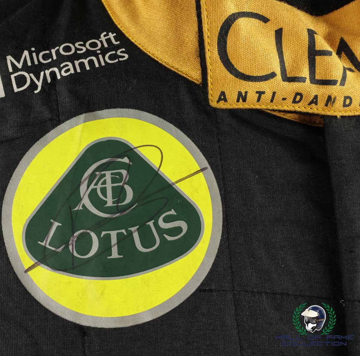 2014 Romain Grosjean Signed Race Used Lotus F1 Suit