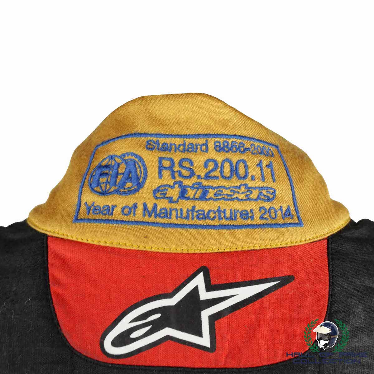 2014 Romain Grosjean Signed Race Used Lotus F1 Suit