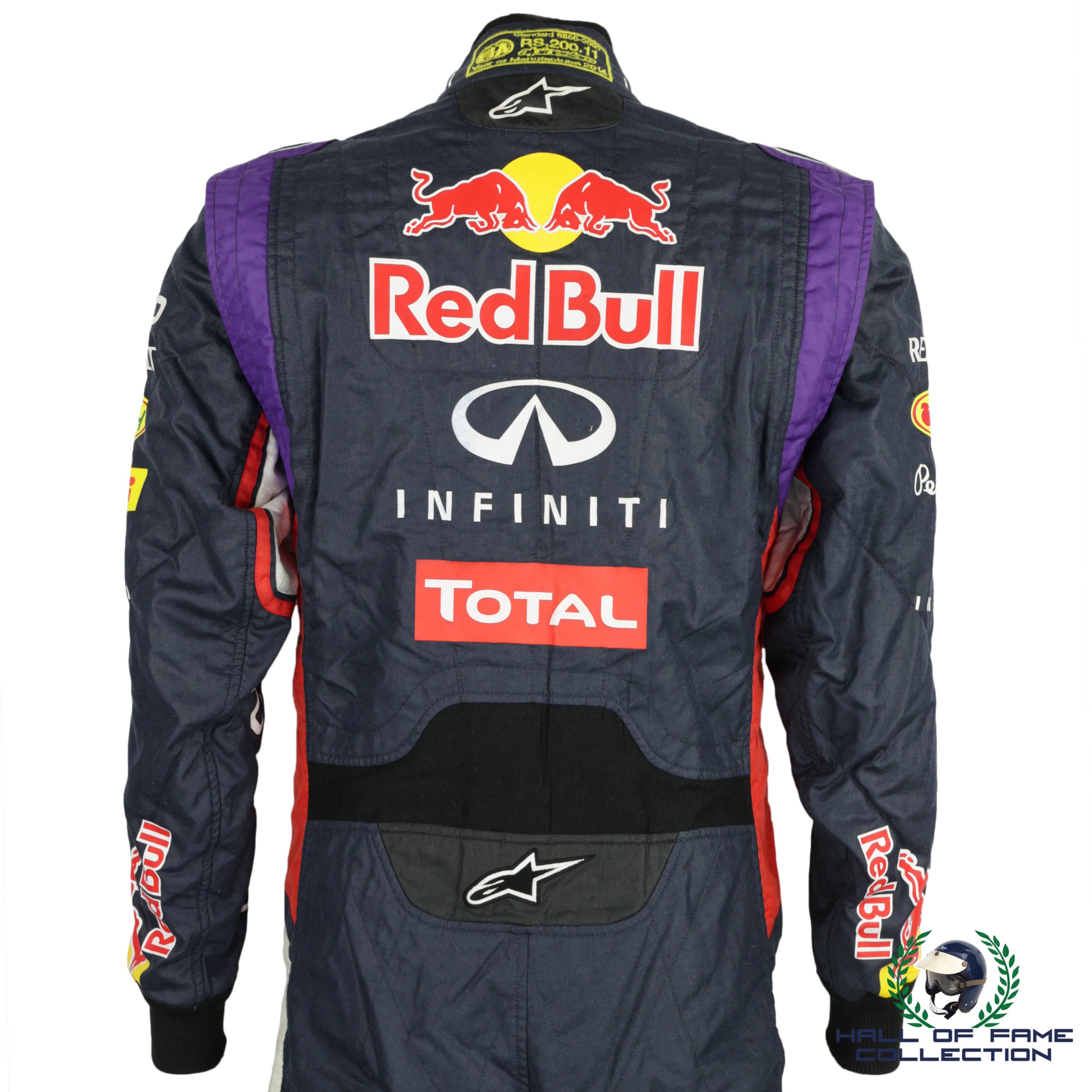 2014 Sebastian Vettel Original Worn Red Bull Racing Formula 1 Suit