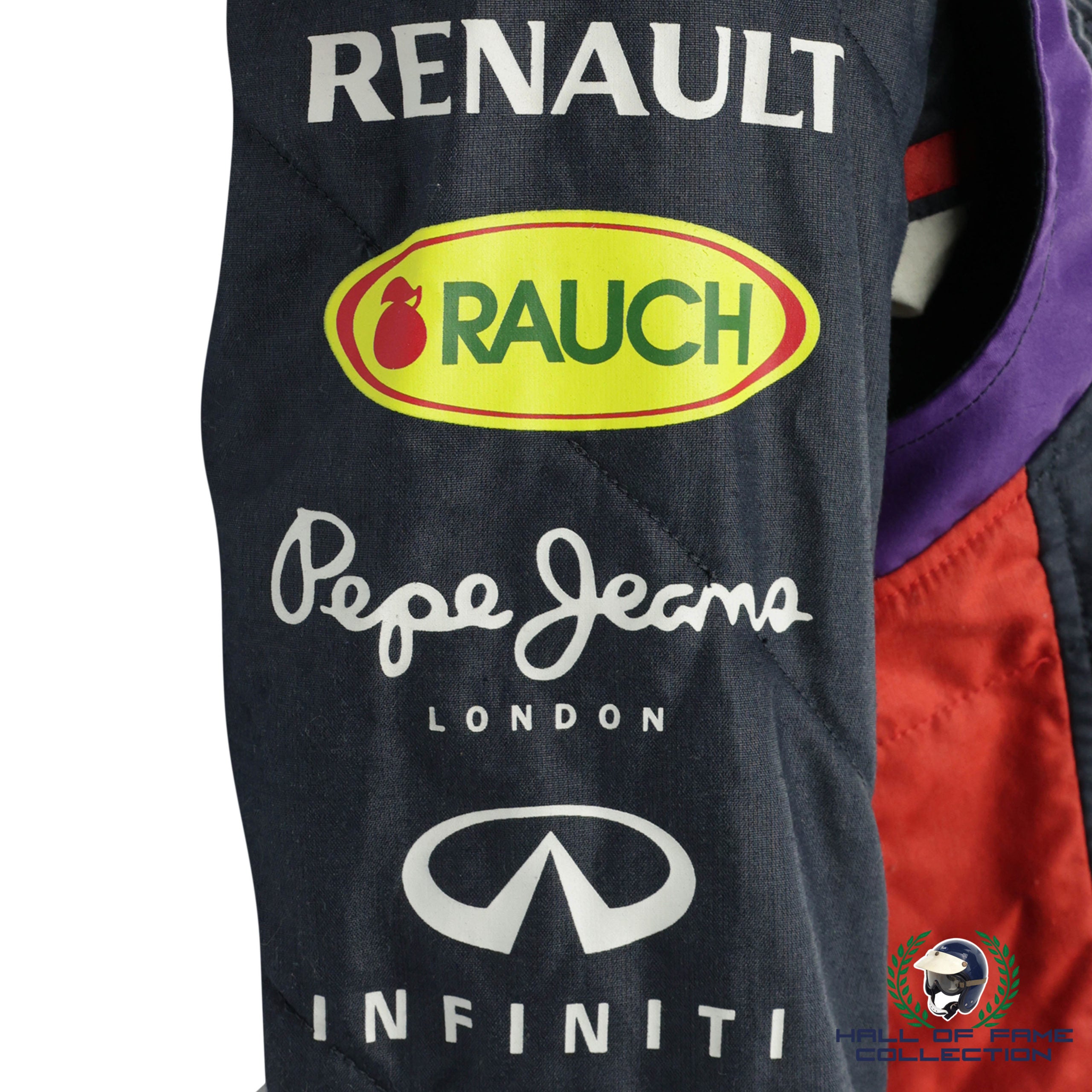 2014 Sebastian Vettel Race Worn Red Bull Racing Formula 1 Suit