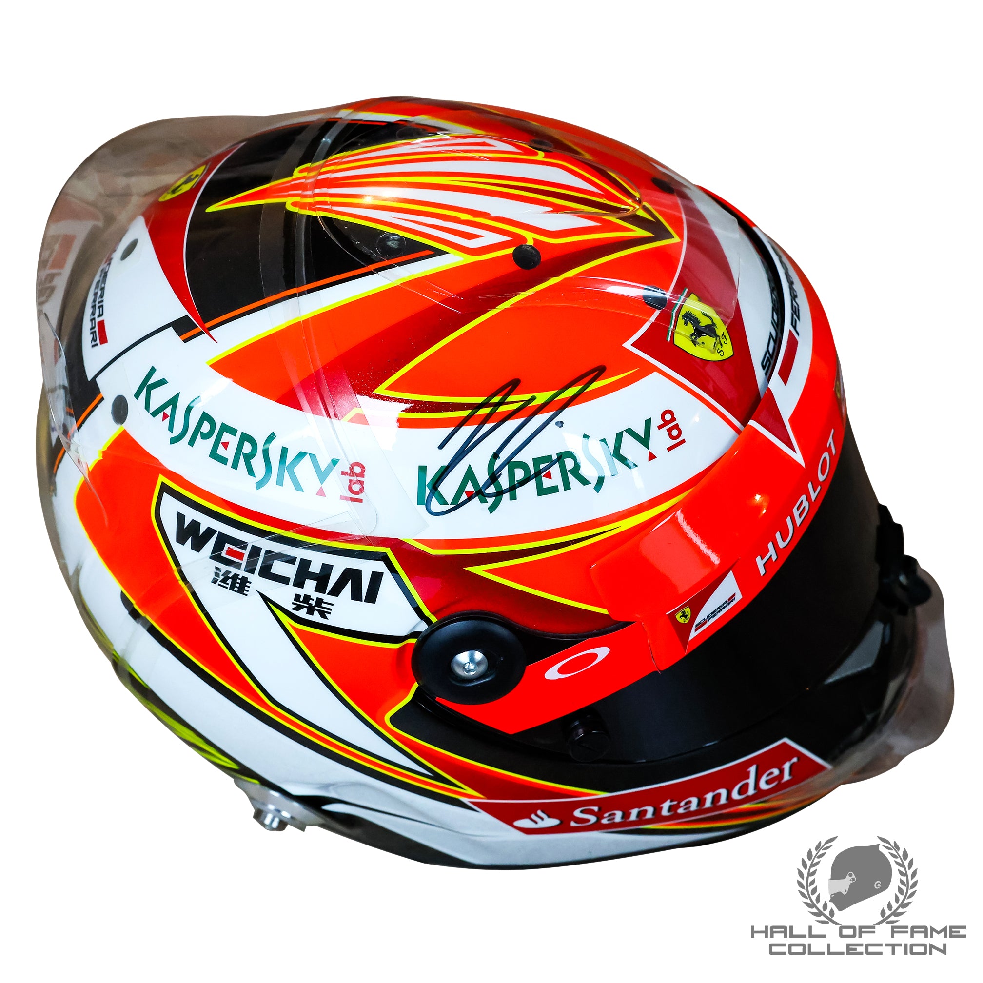 2014 Kimi Raikkonen Signed Original Used Scuderia Ferrari F1 Helmet