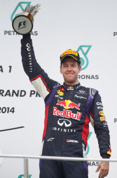2014 Sebastian Vettel Race Worn Red Bull Racing Formula 1 Suit