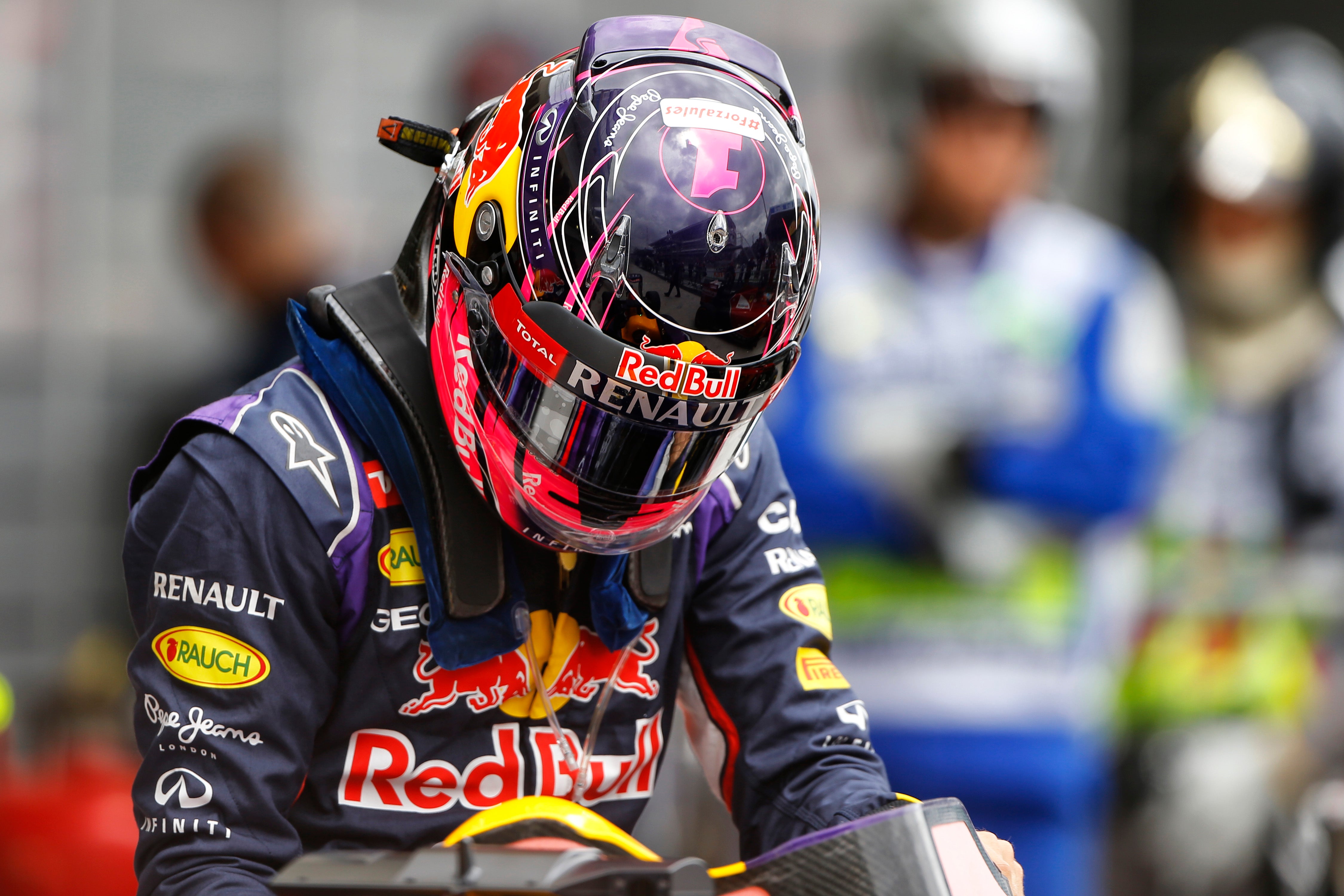 2014 Sebastian Vettel Original Worn Red Bull Racing Formula 1 Suit