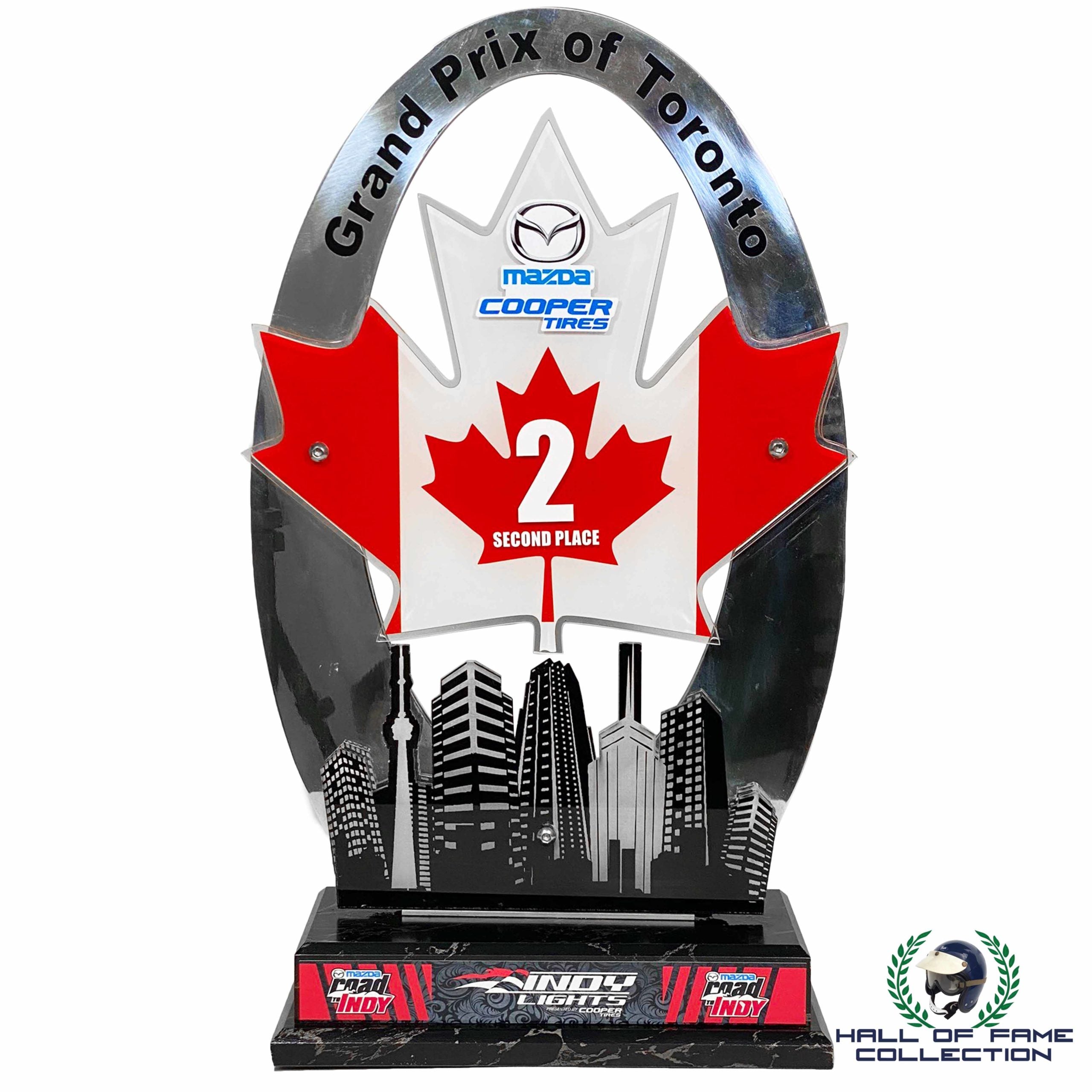 2015 Jack Harvey Toronto Indy Lights 2nd Place Trophy