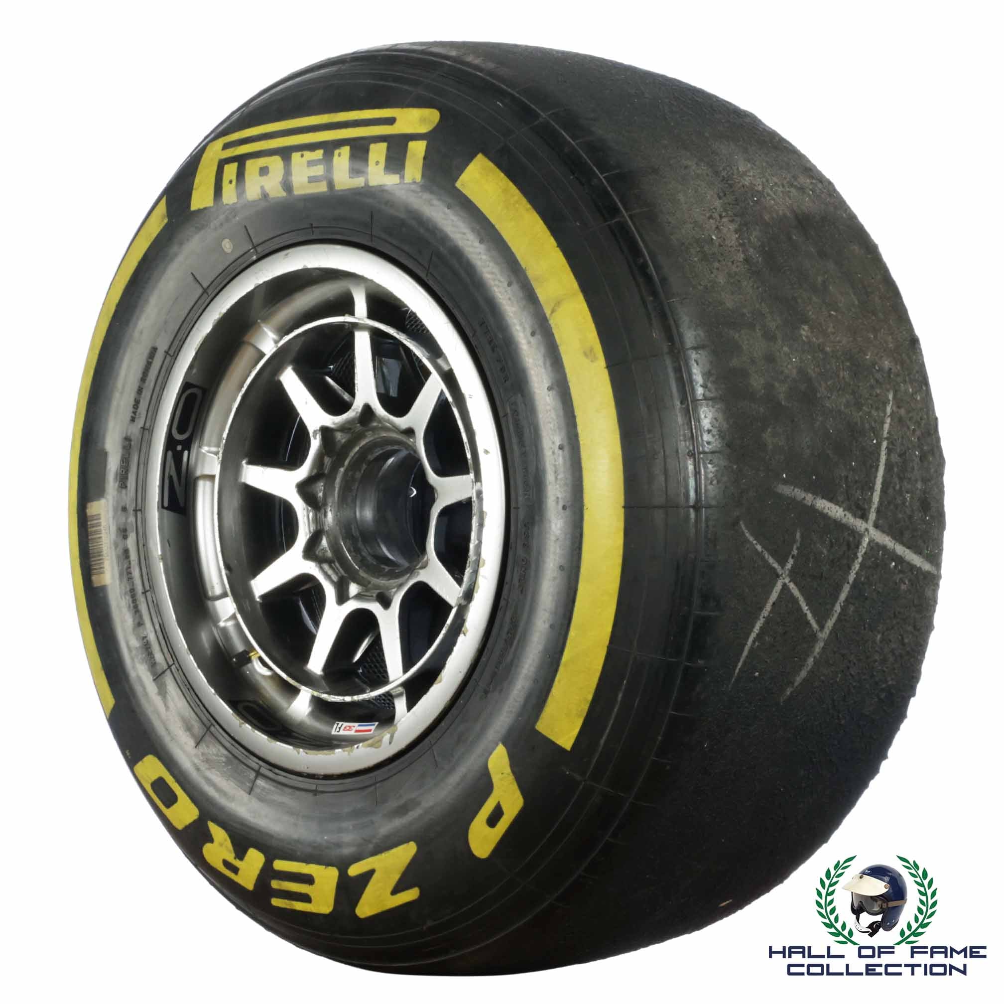 2016 Max Verstappen F1 Used Red Bull Racing Front Wheel And Pirelli Tire