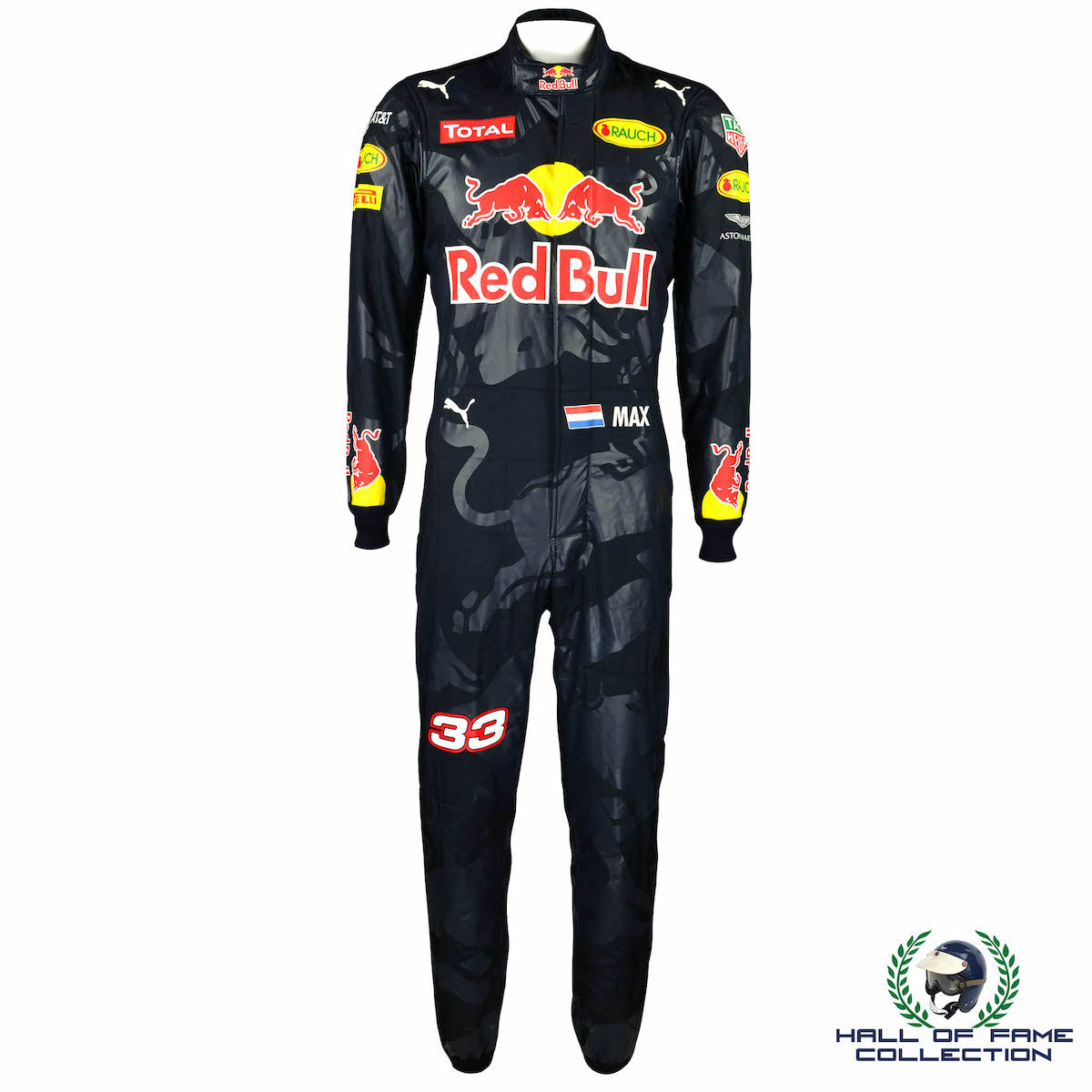 2016 Max Verstappen Race Used Red Bull Racing F1 Suit