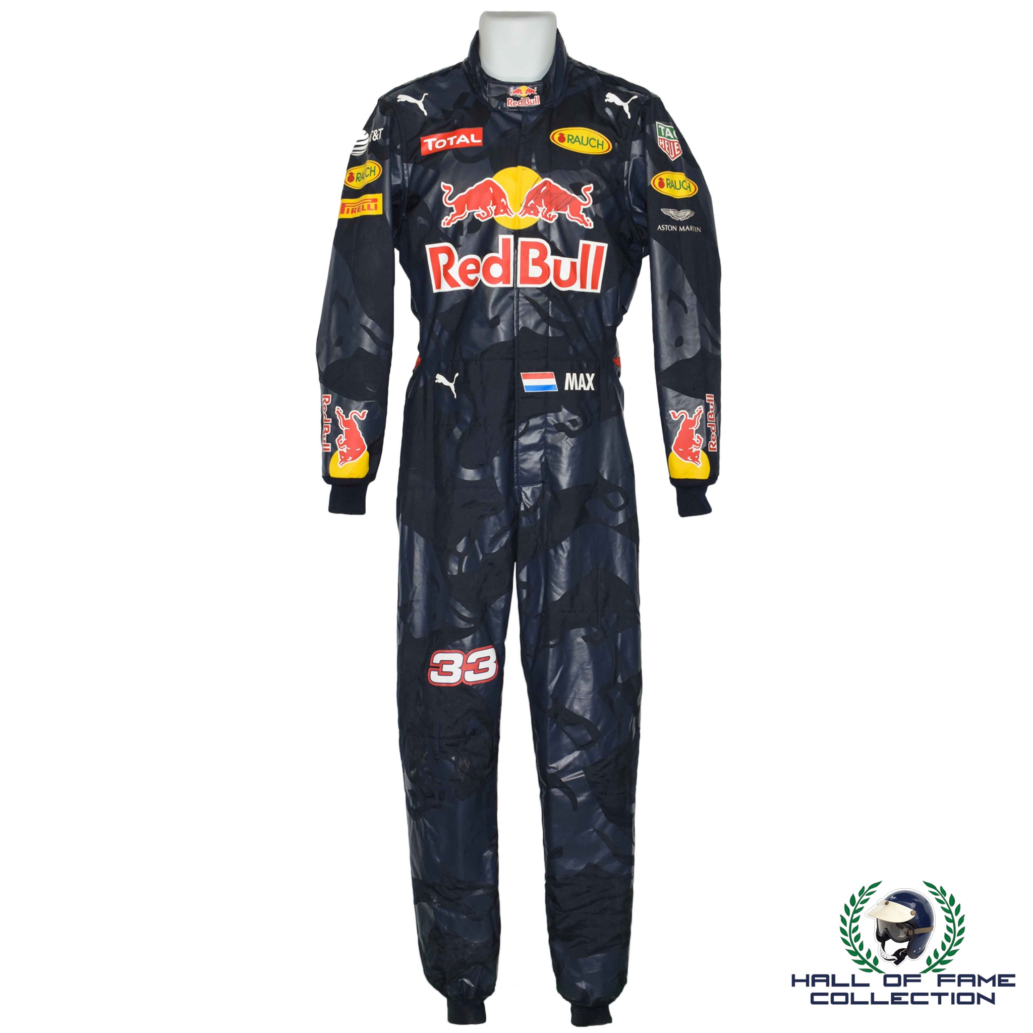 2016 Max Verstappen Signed Italian Grand Prix Worn Red Bull Racing F1 Suit