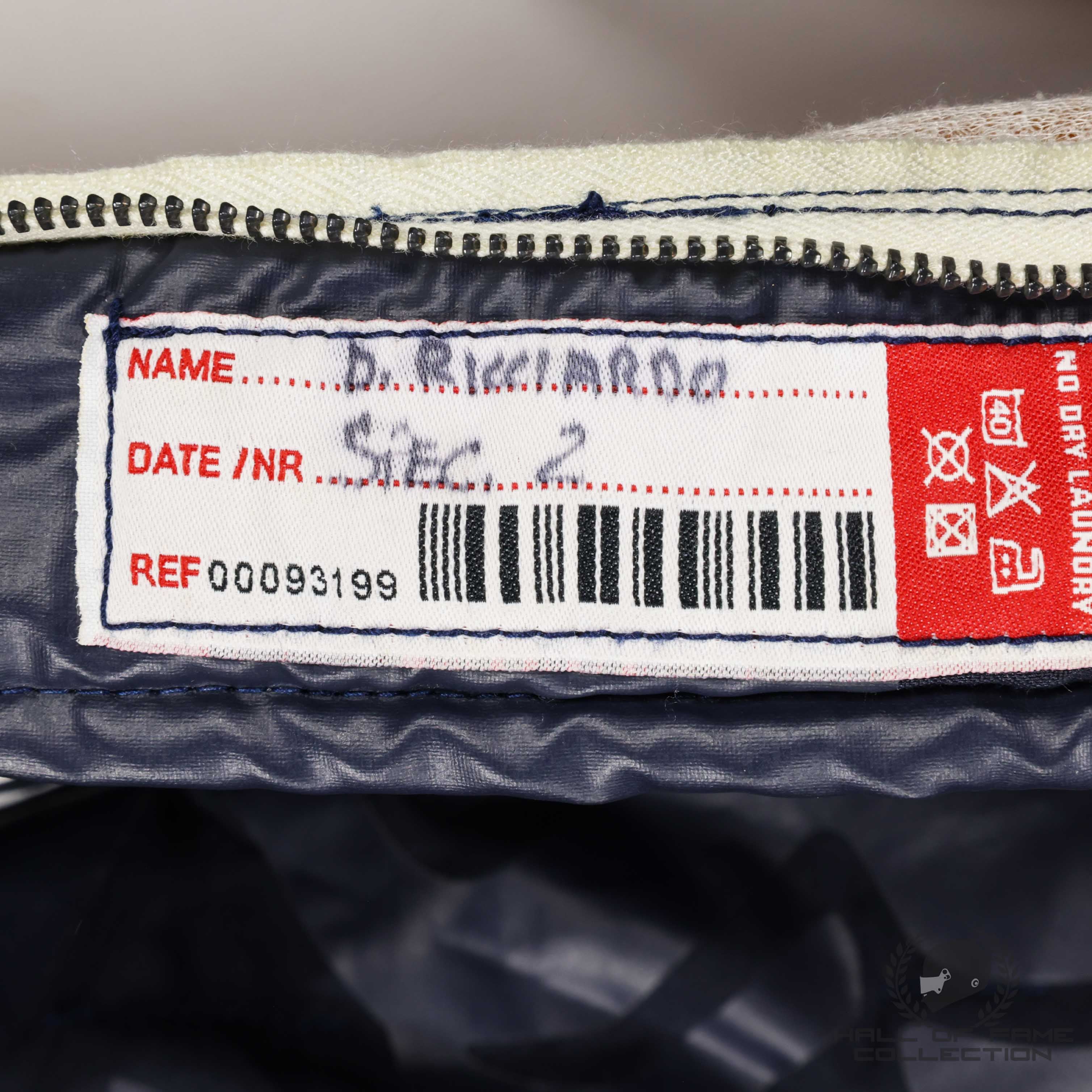 2016 Daniel Ricciardo Original Used Red Bull Racing F1 Suit