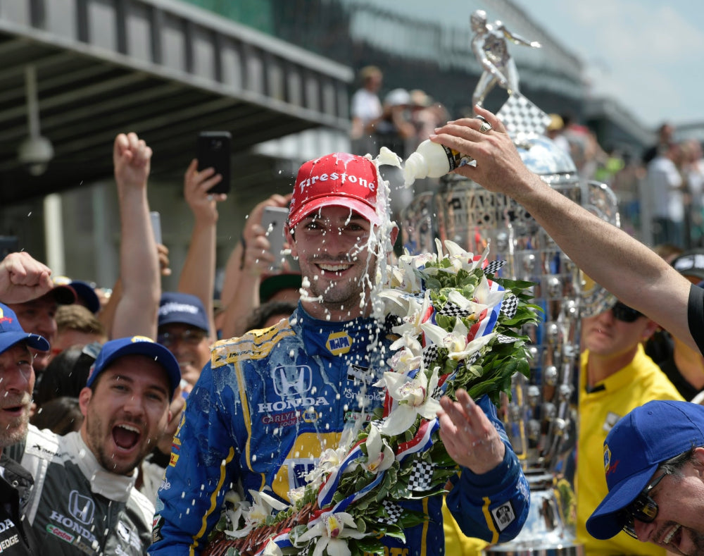 2016 Alexander Rossi Signed 100th Indy 500 IndyCar Commemorative Visor