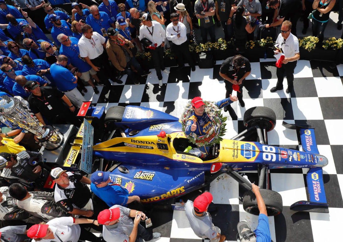2016 Alexander Rossi Signed 100th Indy 500 IndyCar Commemorative Visor