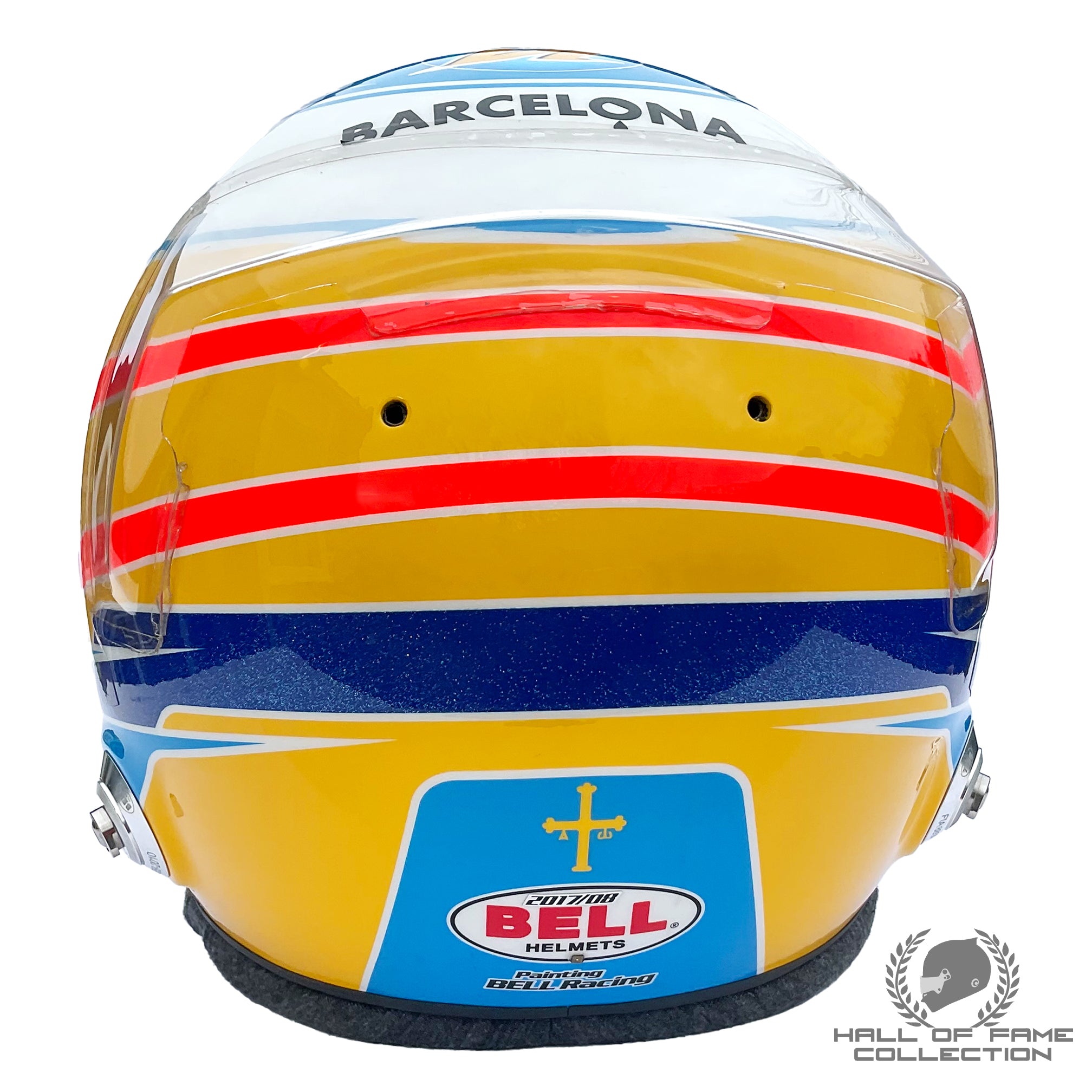 2017 Fernando Alonso Belgian GP Used McLaren F1 Helmet