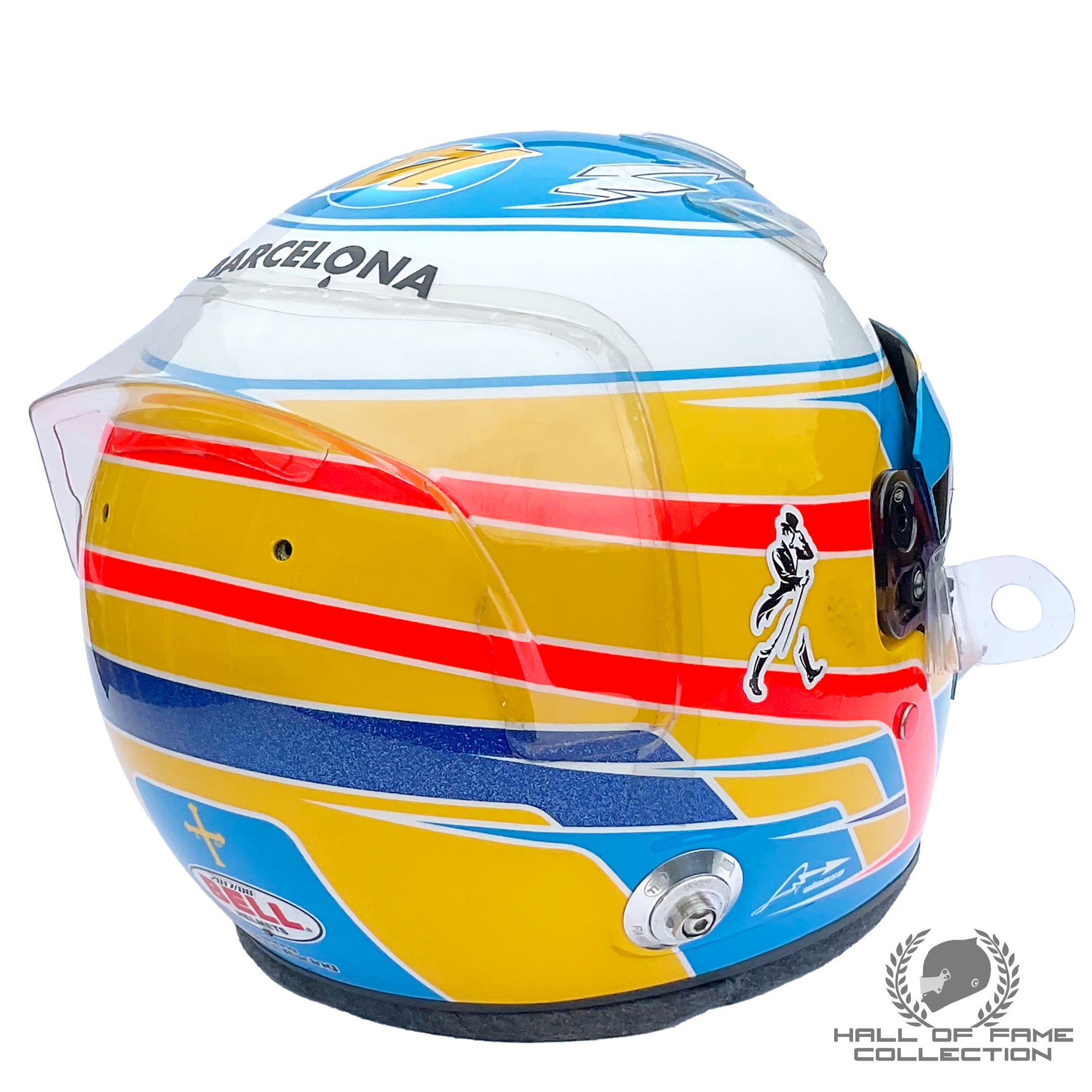 2017 Fernando Alonso Belgian GP Used McLaren F1 Helmet