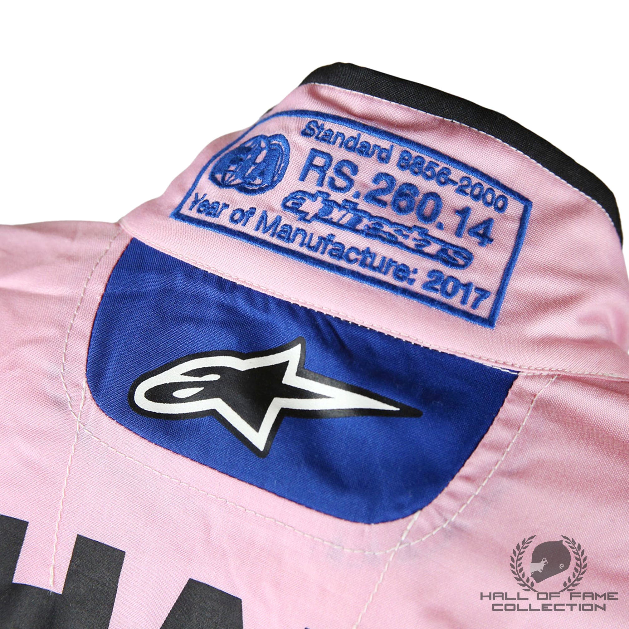 2017 George Russell Abu Dhabi GP Weekend Used Force India F1 Suit