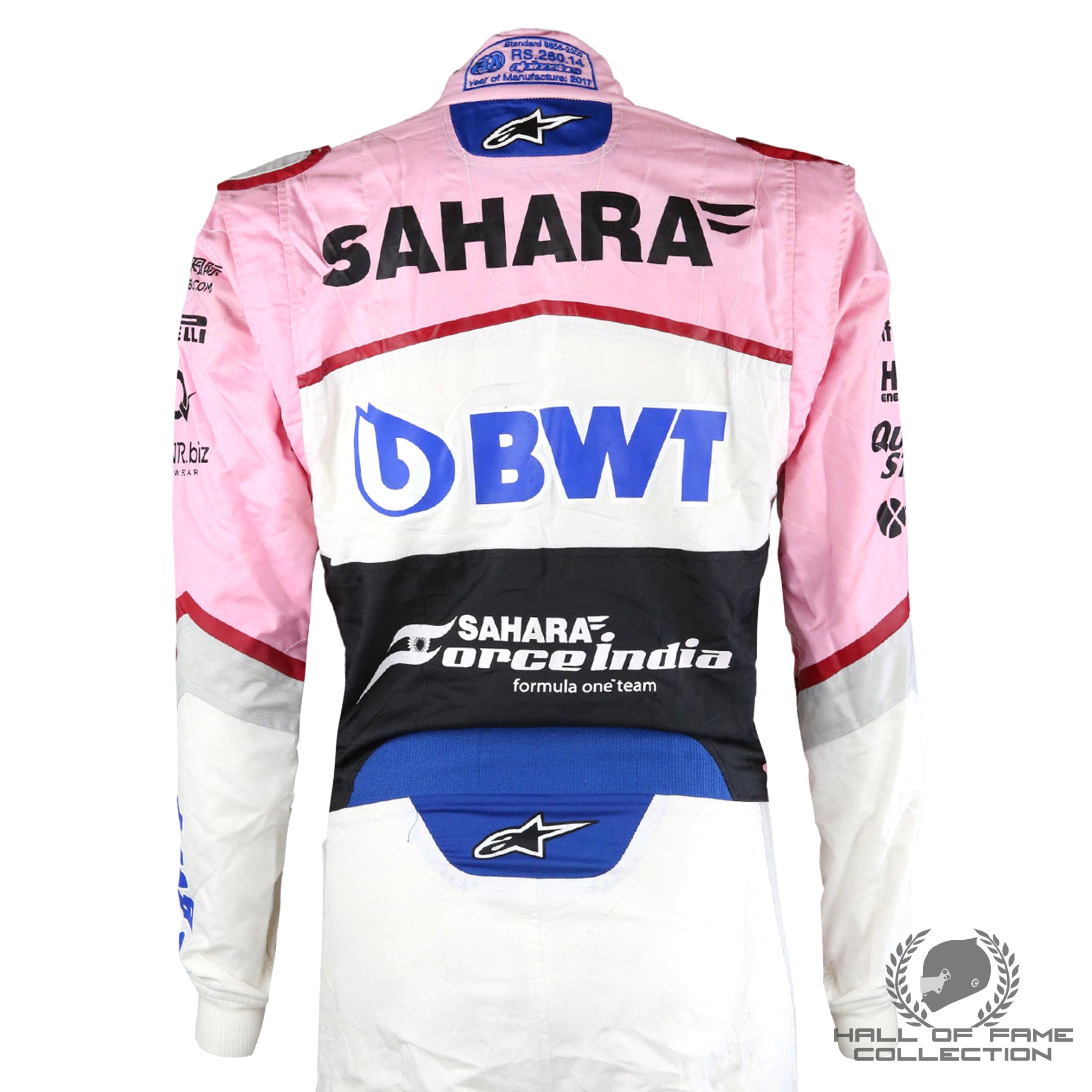 2017 George Russell Abu Dhabi GP FP1 Used Force India F1 Suit