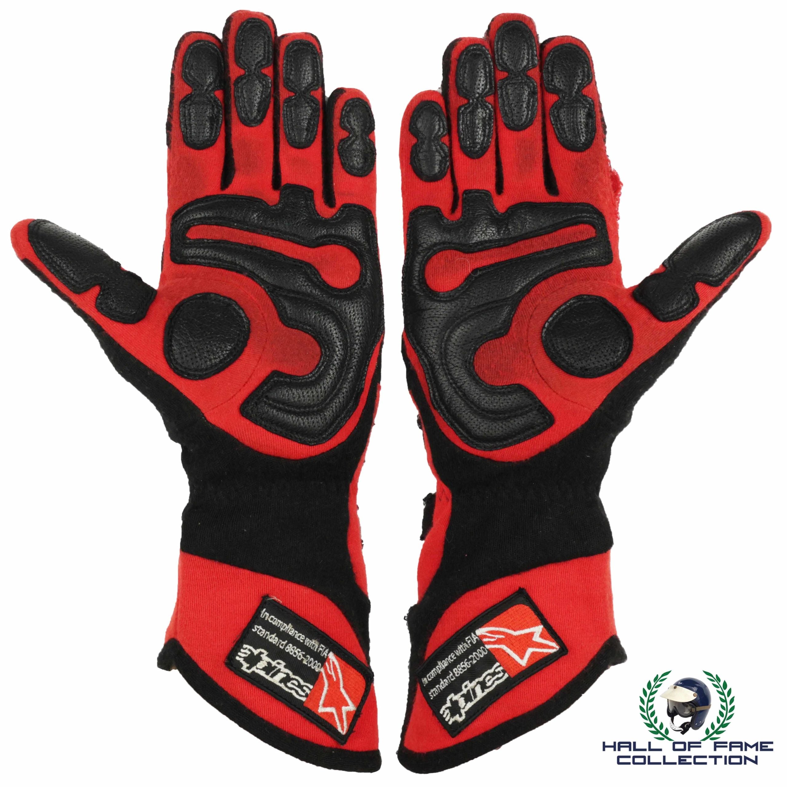 2017 Helio Castroneves Signed Race Used Team Penske IMSA and IndyCar Gloves