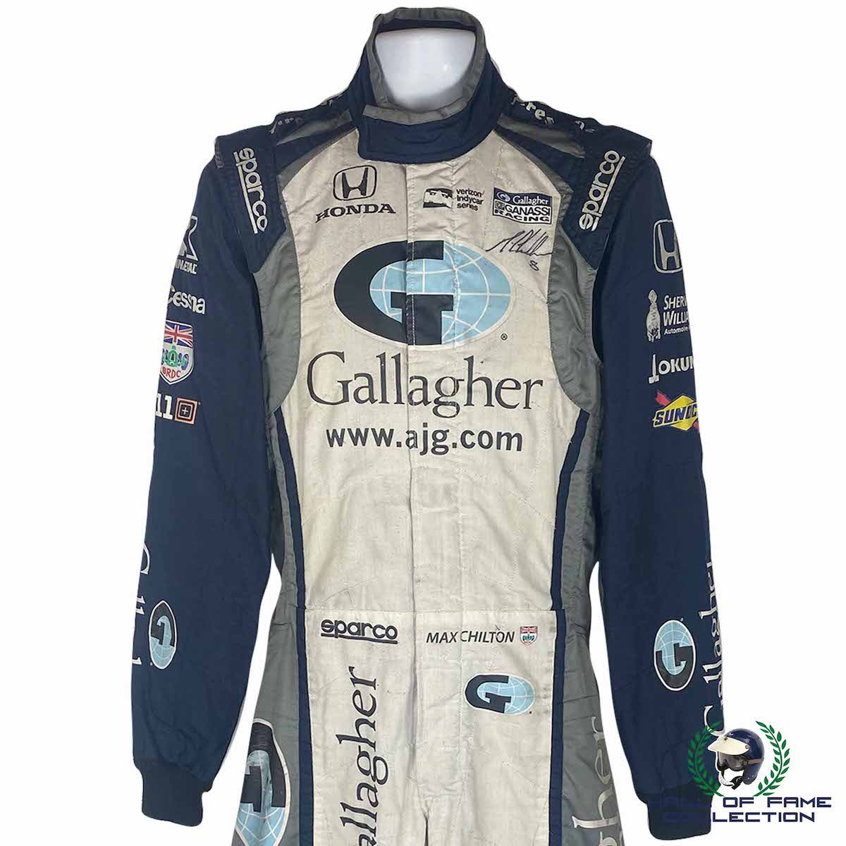 2017 Max Chilton Signed Race Used Chip Ganassi Racing IndyCar Suit