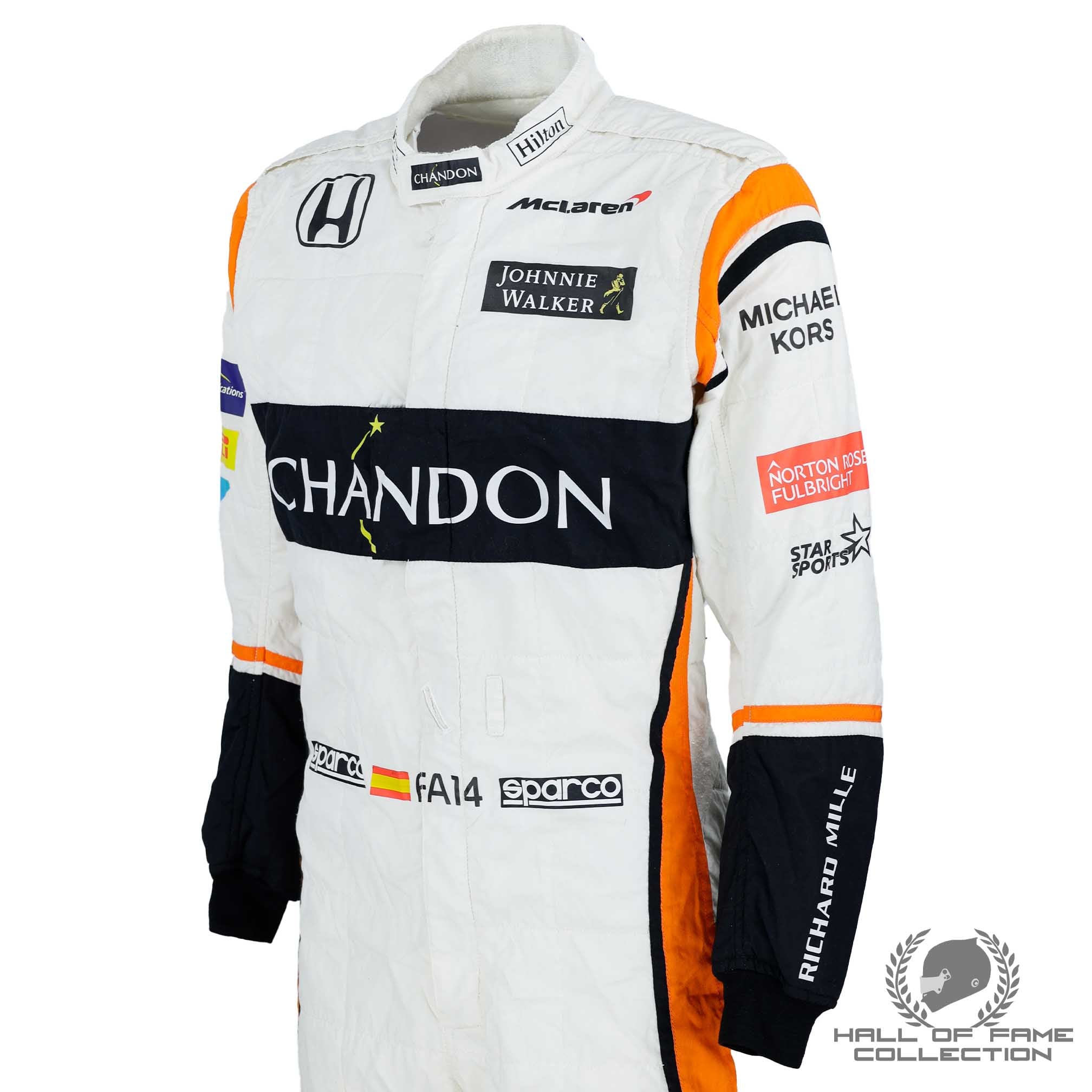 2017 Fernando Alonso Spanish Grand Prix Used Mclaren F1 Suit