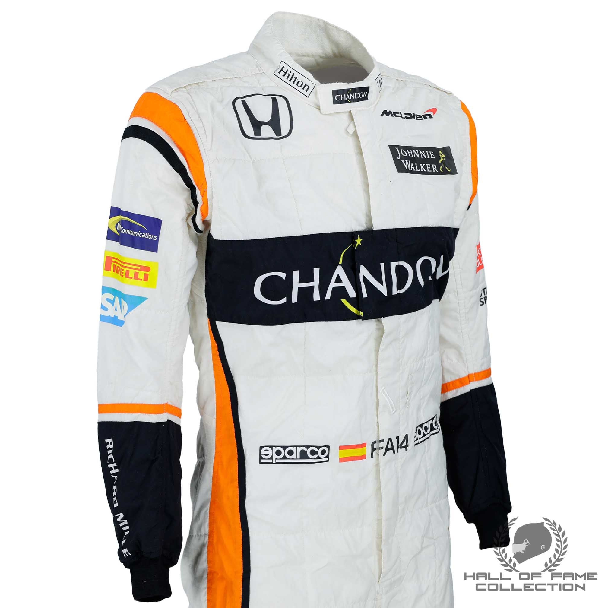 2017 Fernando Alonso Spanish Grand Prix Used Mclaren F1 Suit
