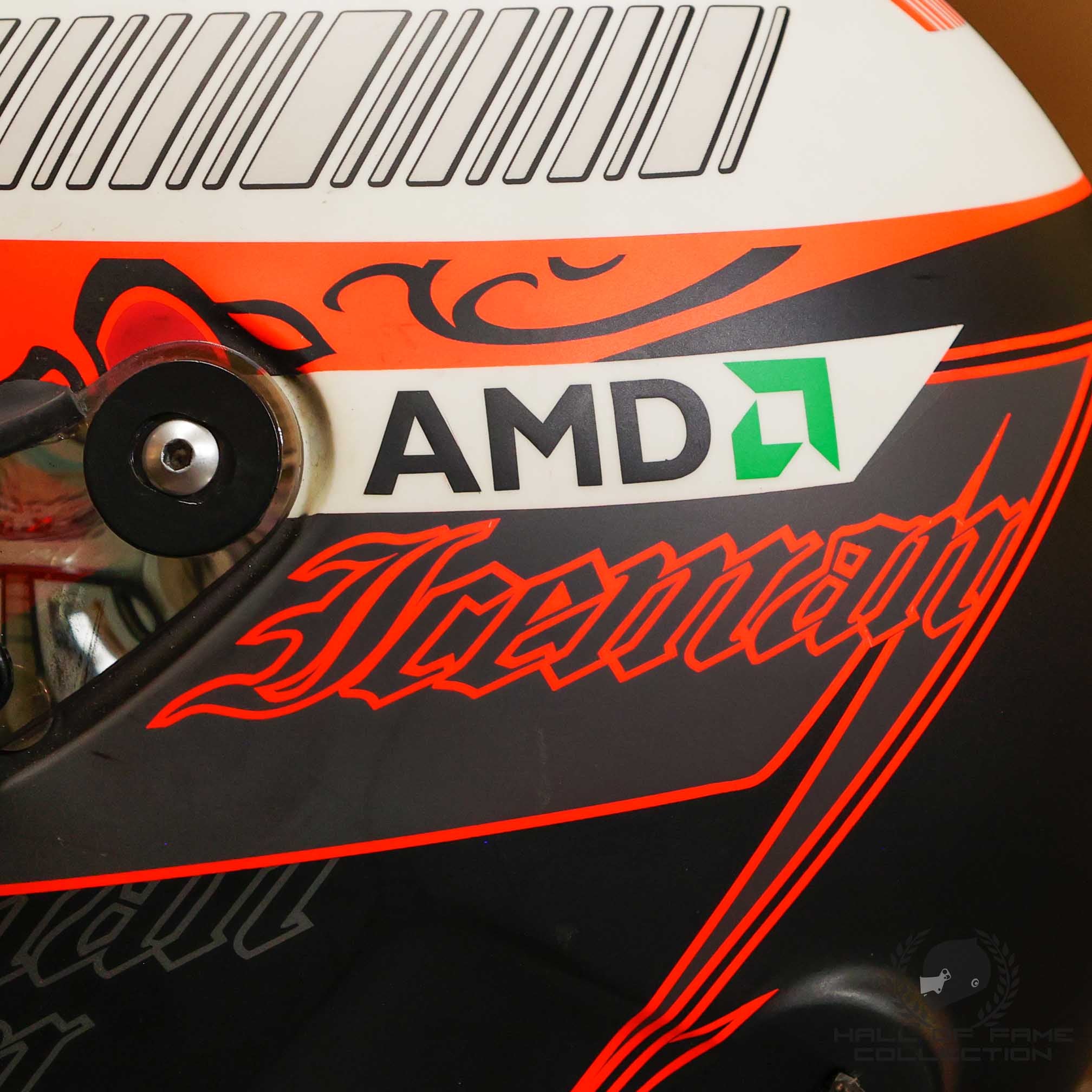 2008 Kimi Raikkonen Jerez Test Used Scuderia Ferrari F1 Helmet