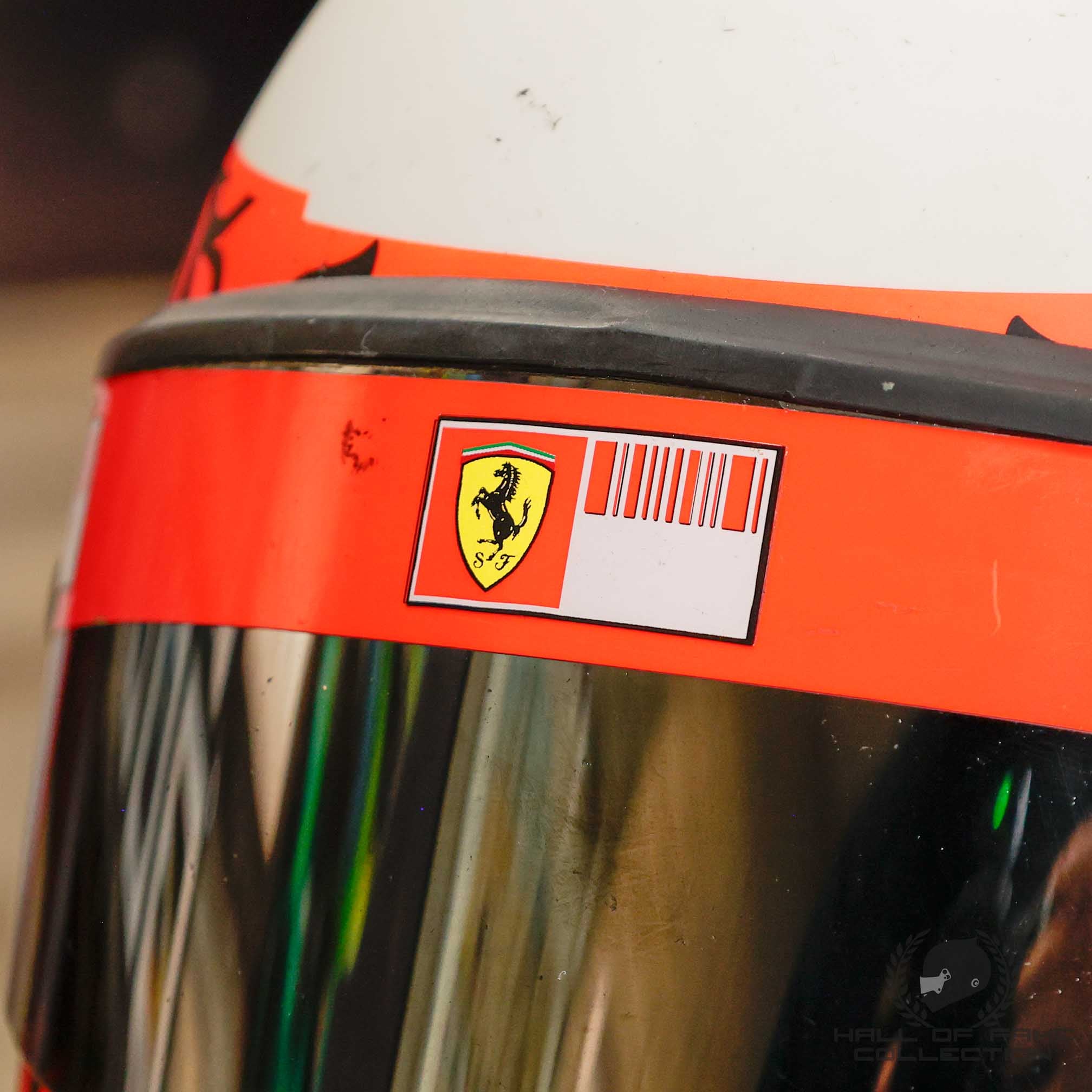 2008 Kimi Raikkonen Jerez Test Used Scuderia Ferrari F1 Helmet