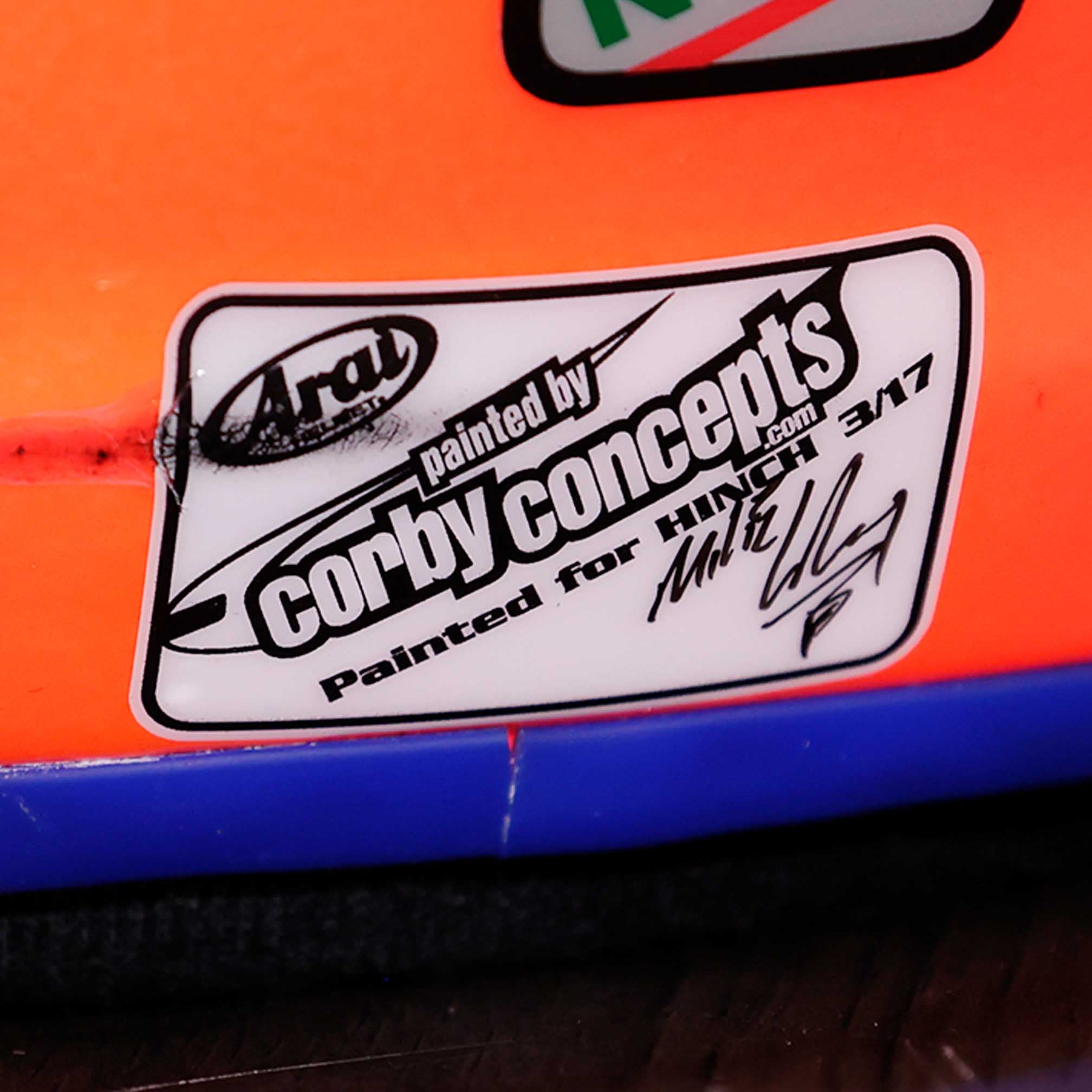 2017 James Hinchcliffe Signed Indy 500/Detroit/Texas Used Schmidt Peterson Motorsports IndyCar Helmet