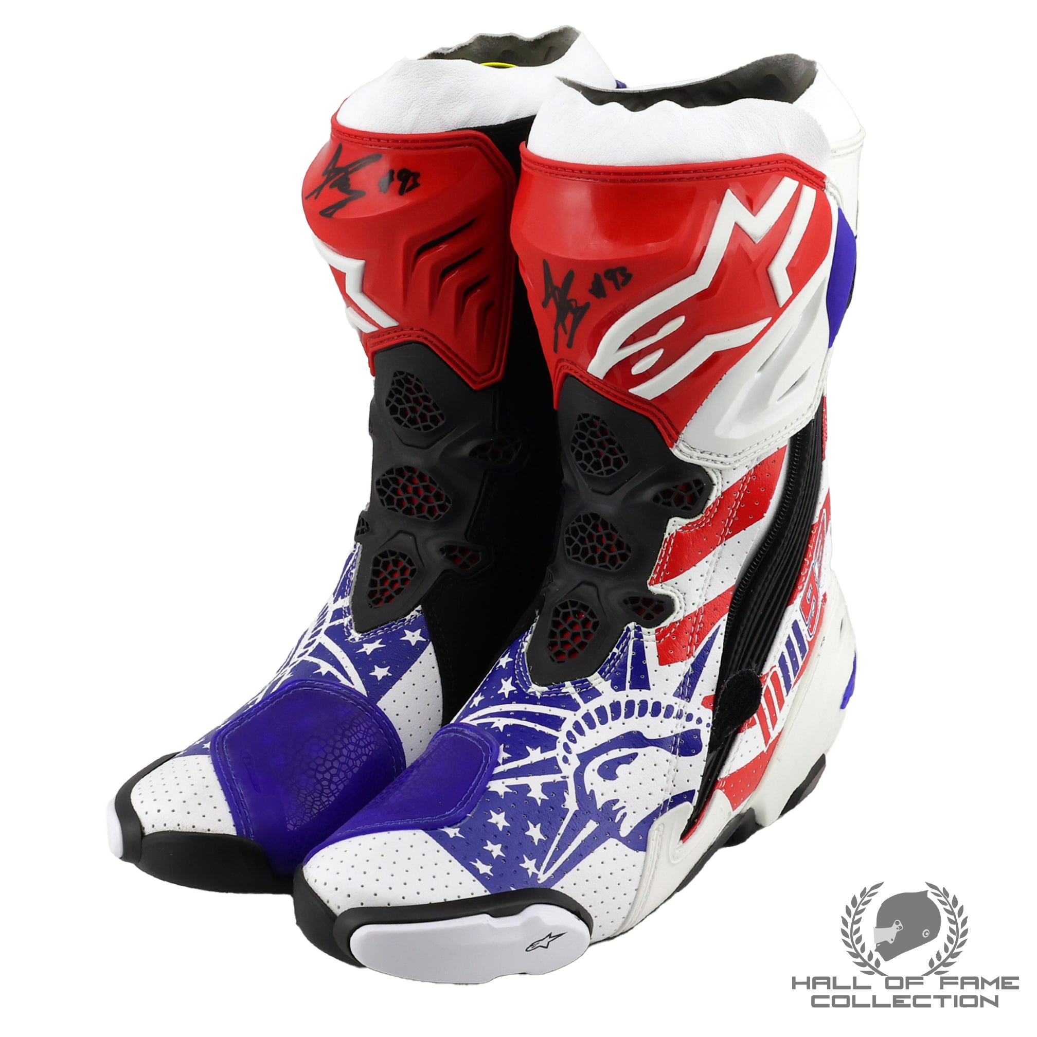 2017 Marc Marquez Signed Replica US GP Special Edition MotoGP Boots
