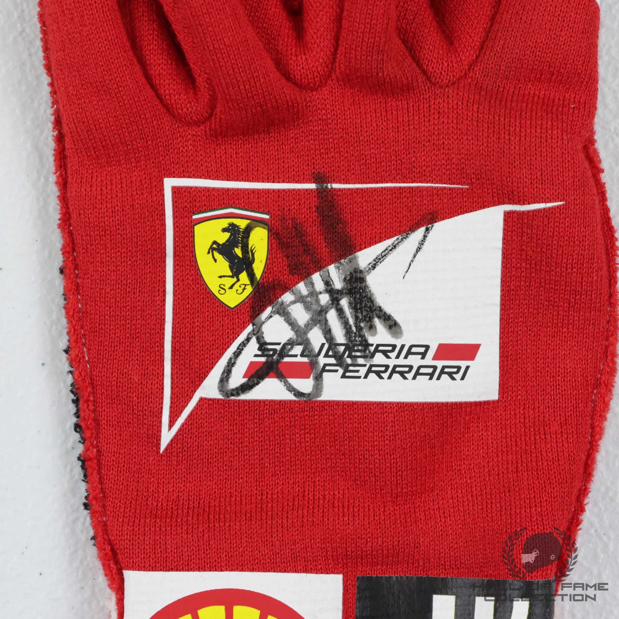 2017 Sebastian Vettel Signed Scuderia Ferrari F1 Single Glove