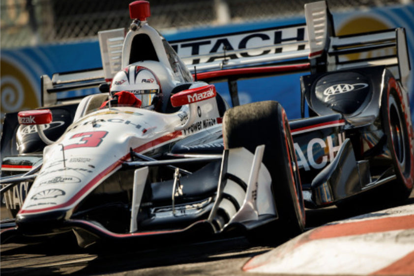 2017 Helio Castroneves Signed Race Used Team Penske IMSA and IndyCar Gloves