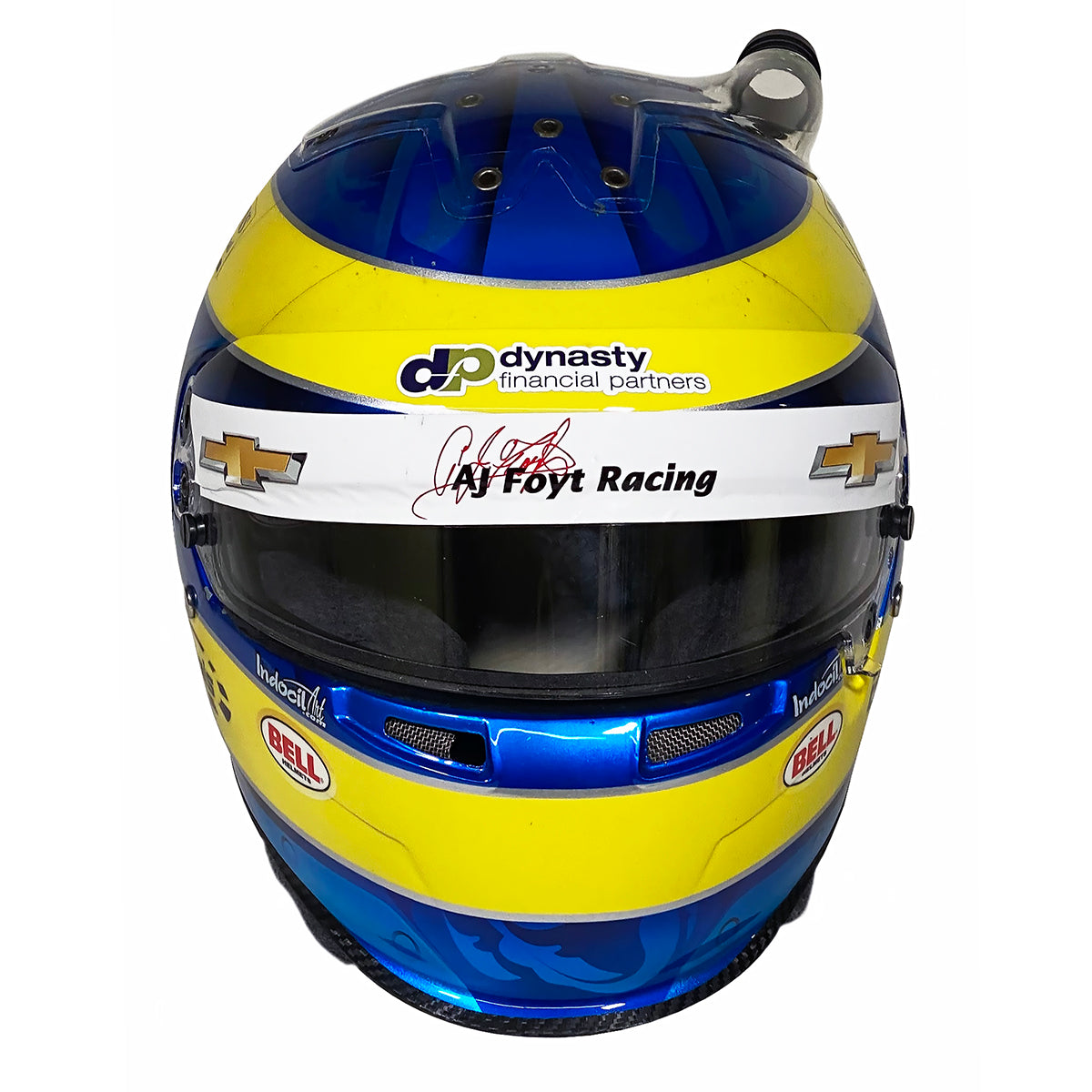 2018-20 Sebastien Bourdais Race Used Coyne Vasser Sullivan/AJ Foyt Racing IndyCar Bell HP-7 Helmet