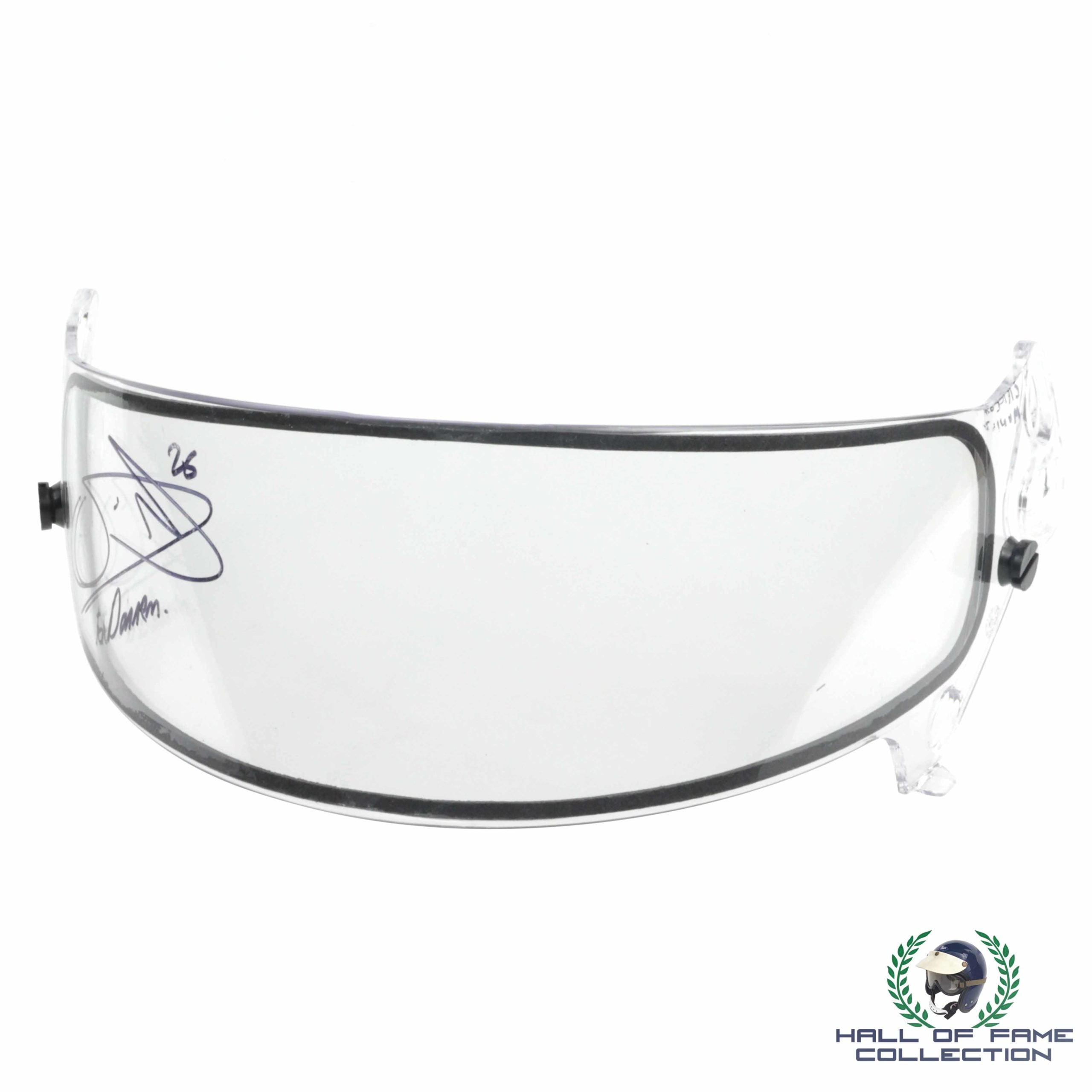 2018 Carlos Munoz Signed Race Used Andretti Autosport IndyCar Visor