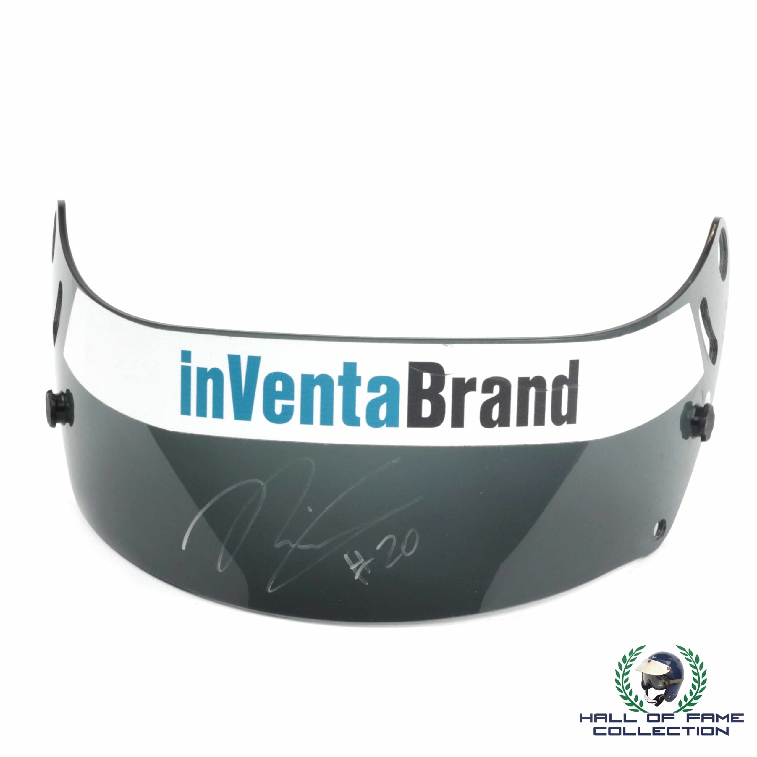 2018 Jordan King Signed Race Used Ed Carpenter Racing IndyCar Visor