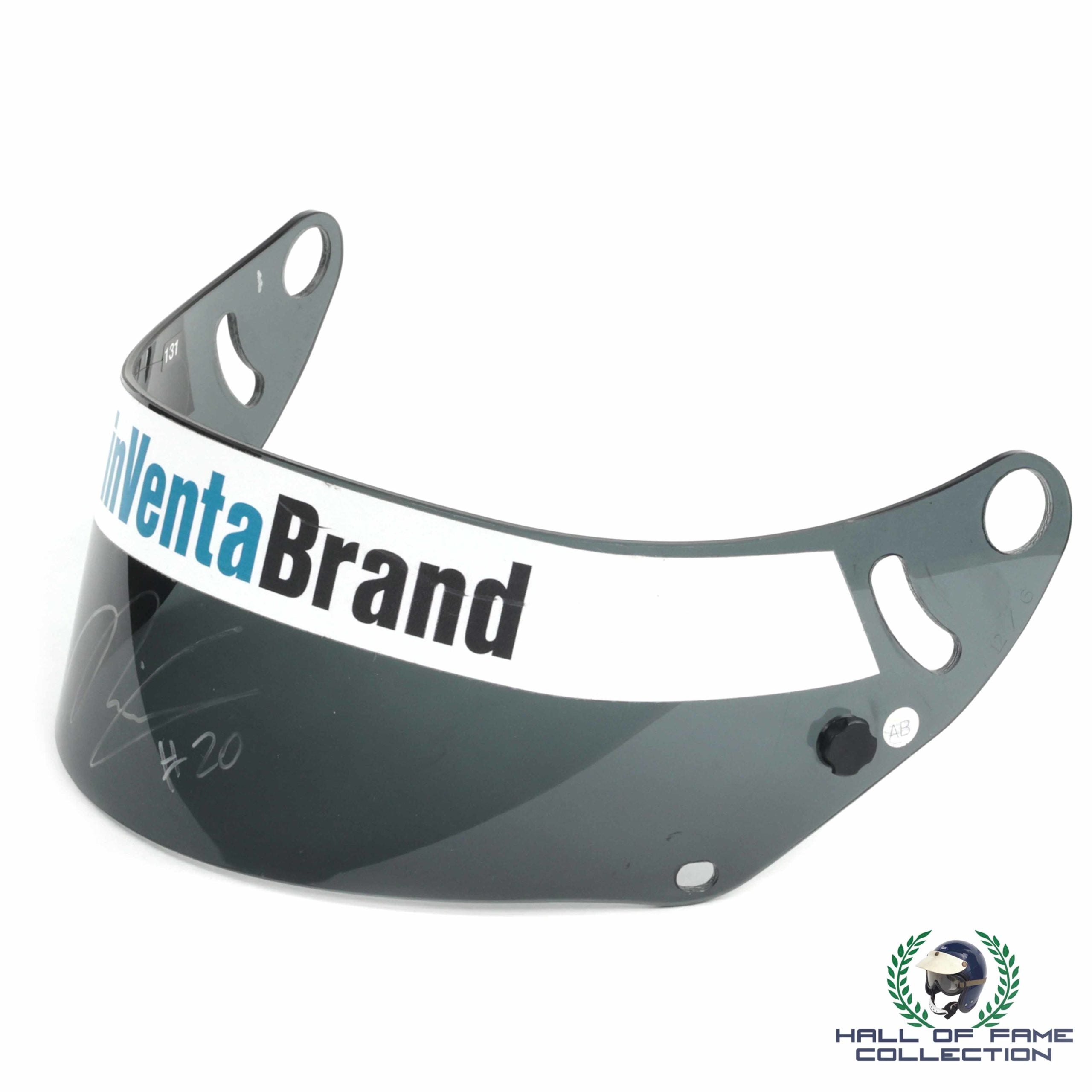 2018 Jordan King Signed Race Used Ed Carpenter Racing IndyCar Visor