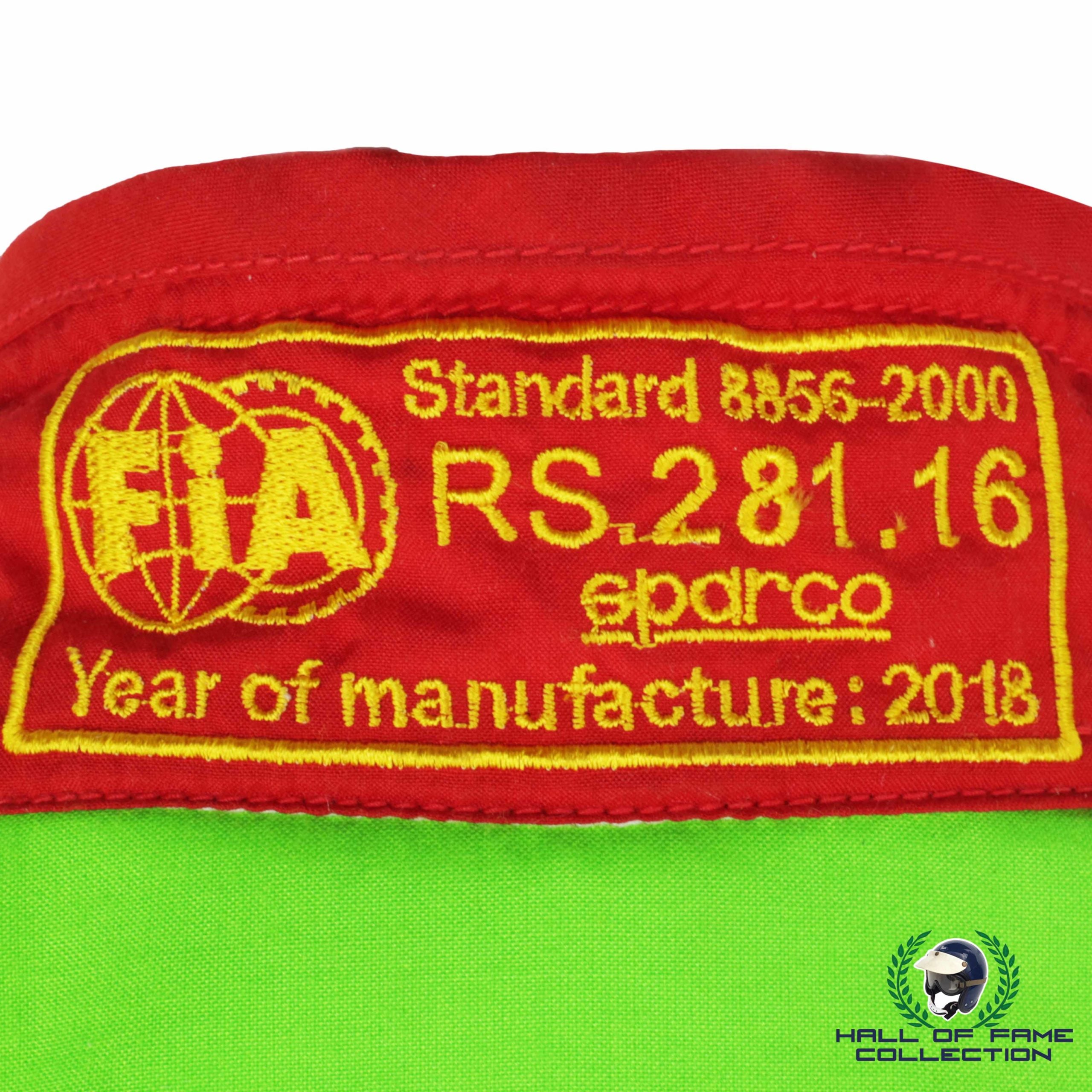 2018 Pato O'Ward Signed Race Used Championship Winning Andretti Autosport Indy Lights Suit