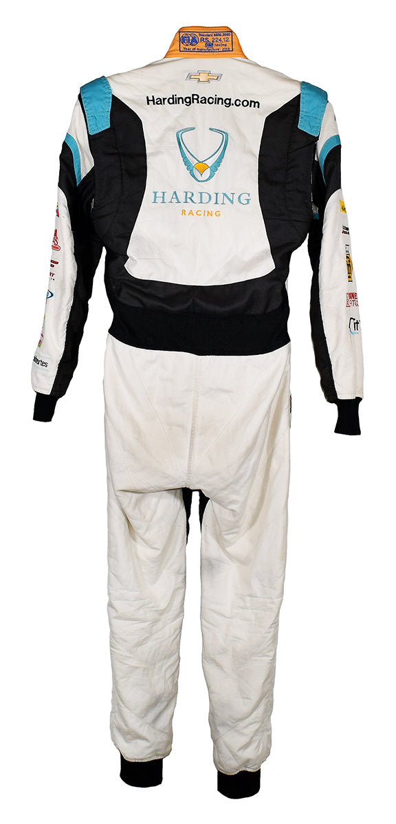 2018 Gabby Chaves Signed Race Worn Harding Racing IndyCar Suit