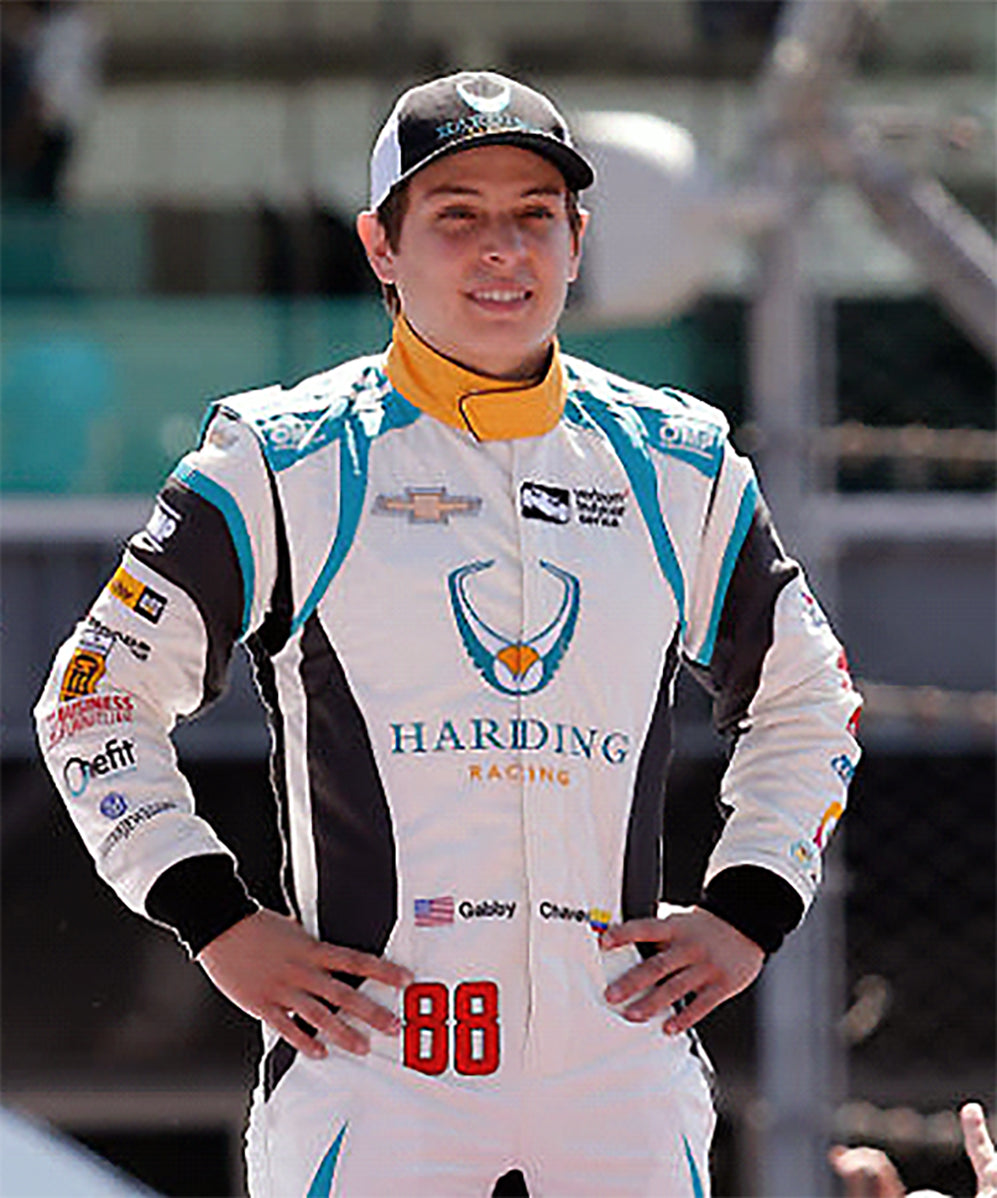 2018 Gabby Chaves Signed Race Worn Harding Racing IndyCar Suit