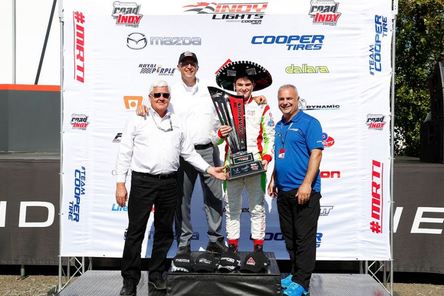 2018 Pato O'Ward Signed Race Used Championship Winning Andretti Autosport Indy Lights Suit